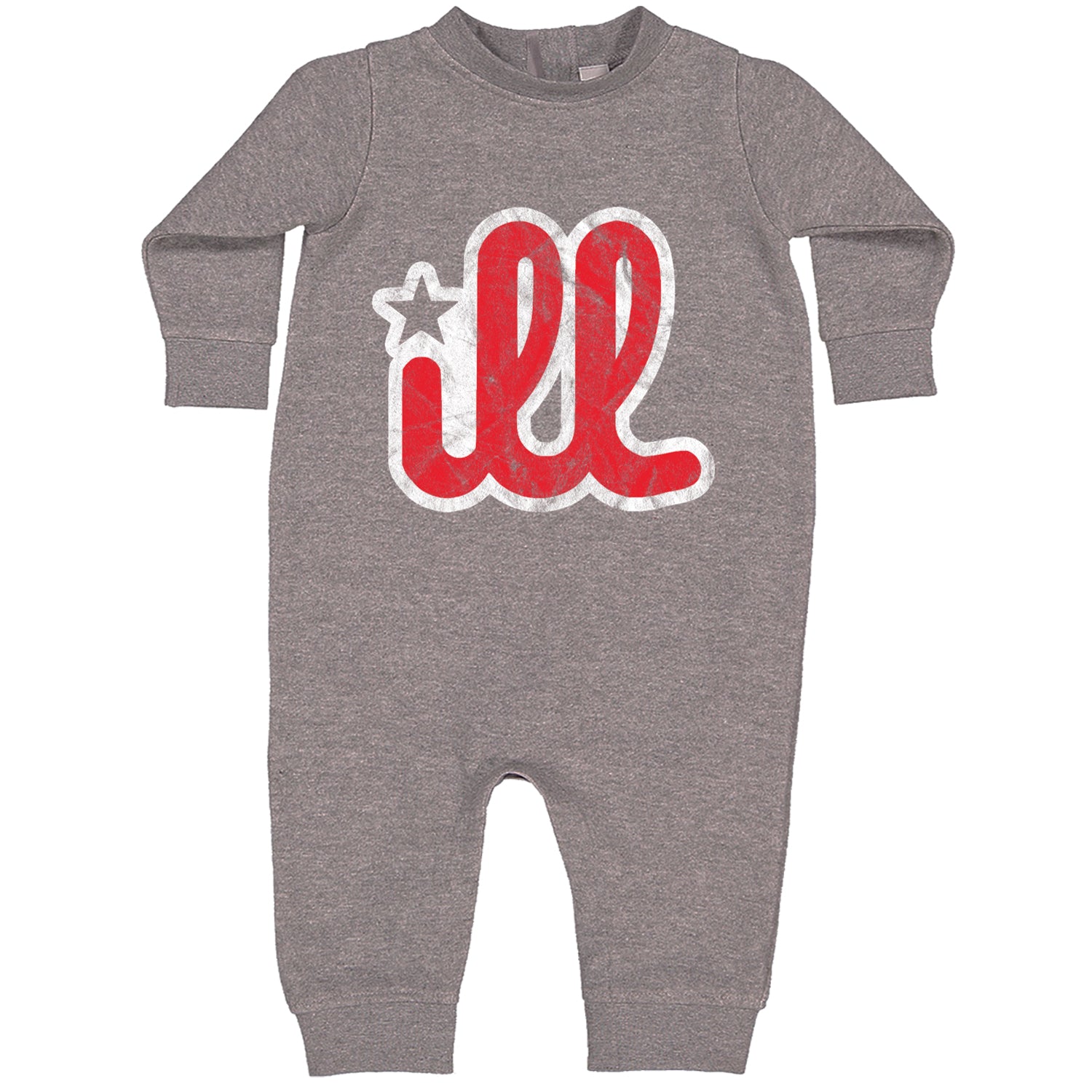 ILL Vintage It's A Philadelphia Philly Thing Toddler Hoodie And Infant Fleece Romper Heather Grey