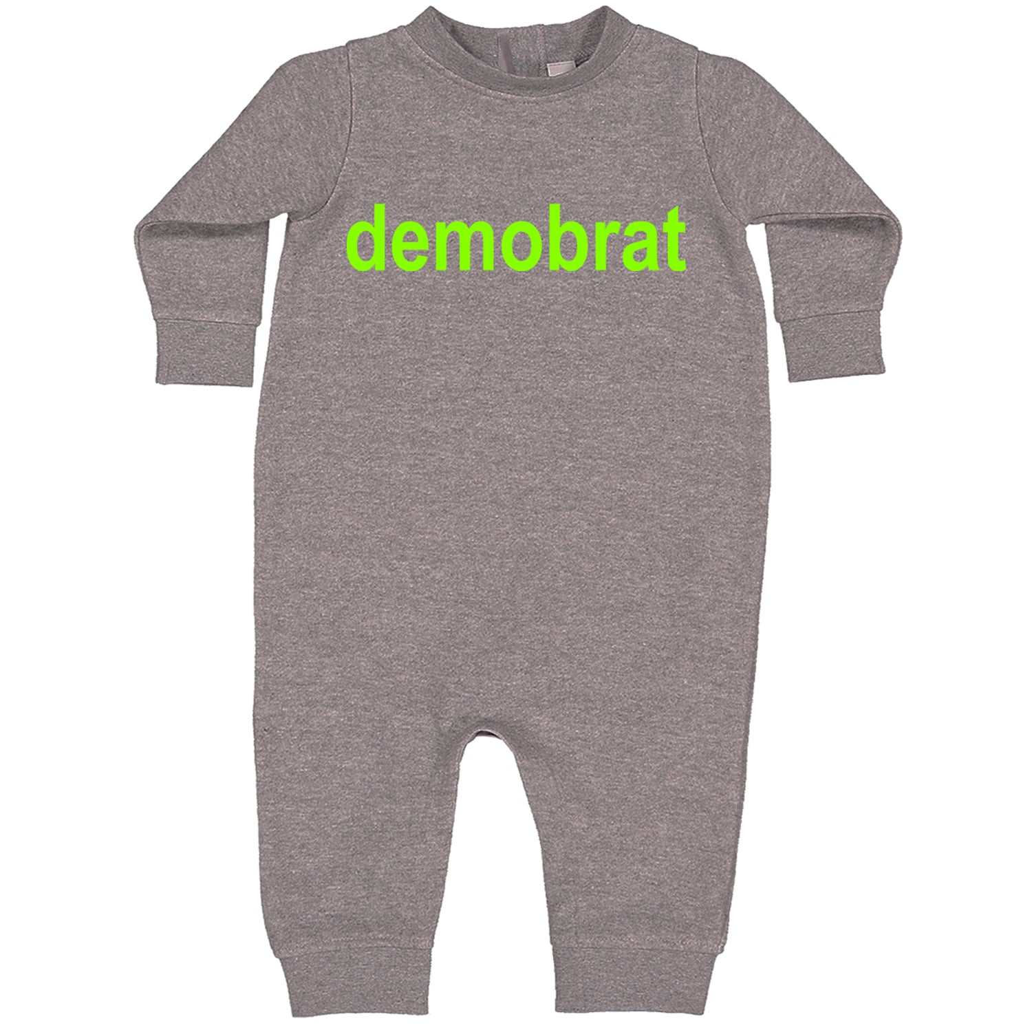 Demobrat Kamala Is Brat Vote Democrat Toddler Hoodie And Infant Fleece Romper Heather Grey