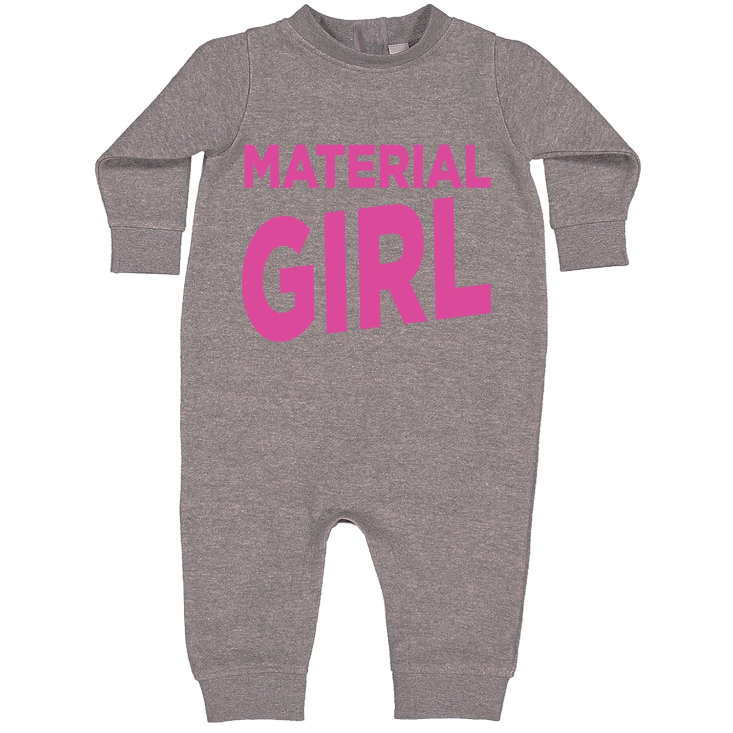 Material Girl 80's Retro Celebration Toddler Hoodie And Infant Fleece Romper Heather Grey