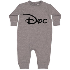 Doc - 7 Dwarfs Costume Toddler Hoodie And Infant Fleece Romper Heather Grey