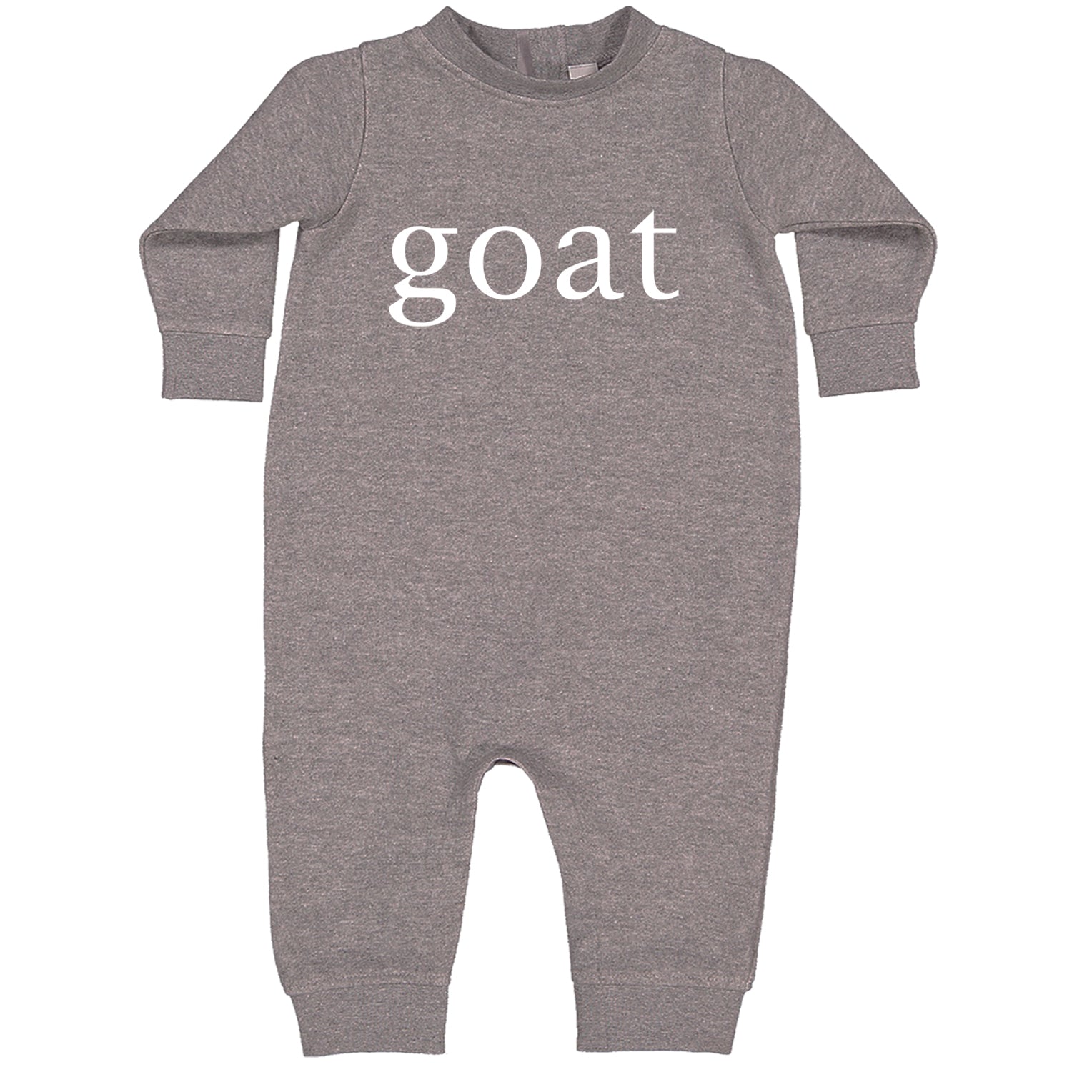 GOAT - Greatest Of All Time  Toddler Hoodie And Infant Fleece Romper Heather Grey