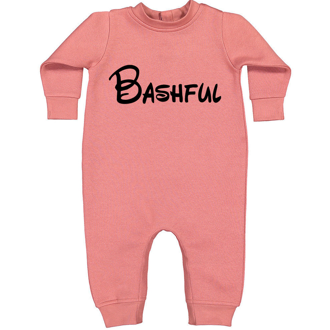 Bashful - 7 Dwarfs Costume Toddler Hoodie And Infant Fleece Romper Mauve