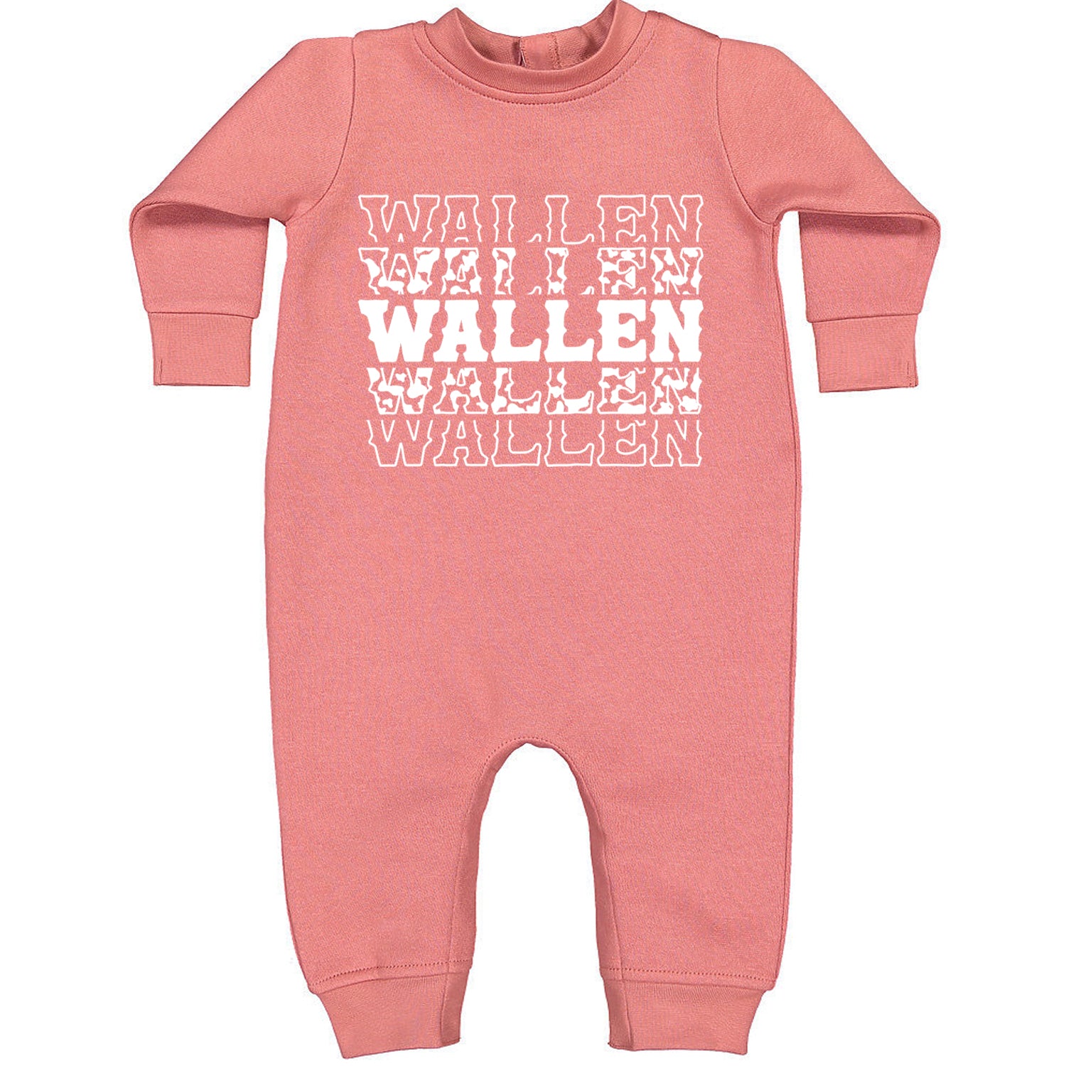 Wallen Country Music Western Toddler Hoodie And Infant Fleece Romper Mauve