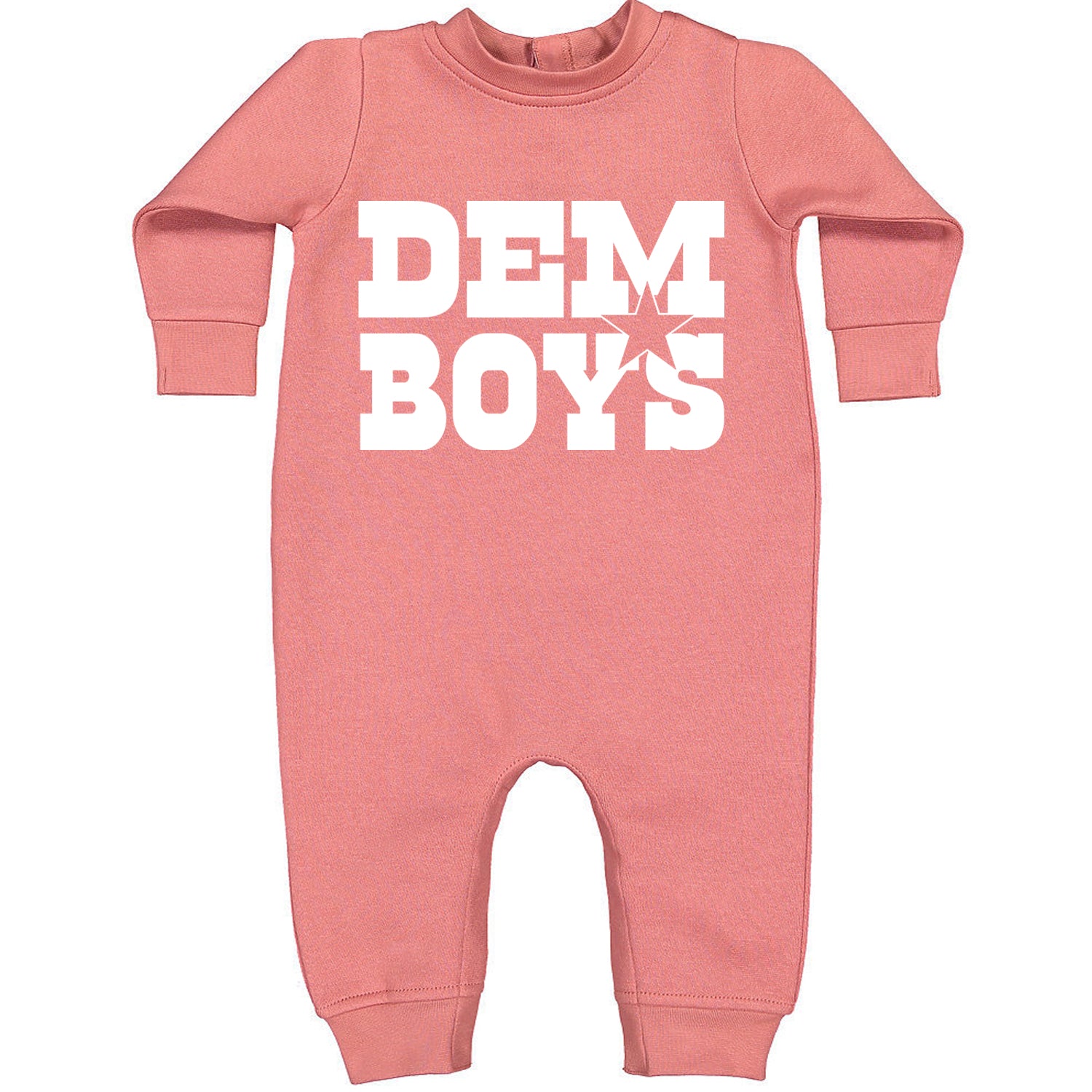 Dem Boys Dallas Football Toddler Hoodie And Infant Fleece Romper Mauve