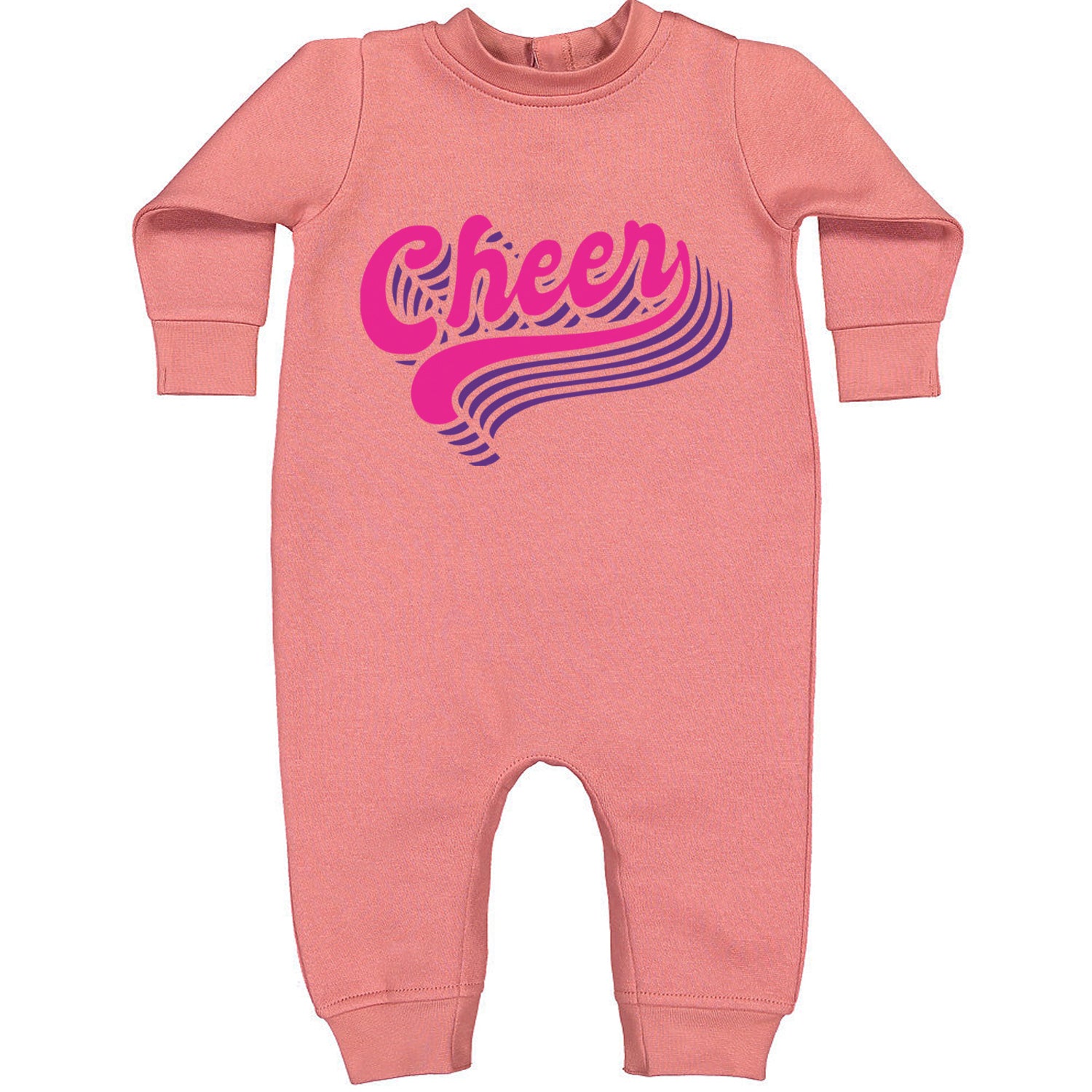 Cheer Pride Toddler Hoodie And Infant Fleece Romper Mauve