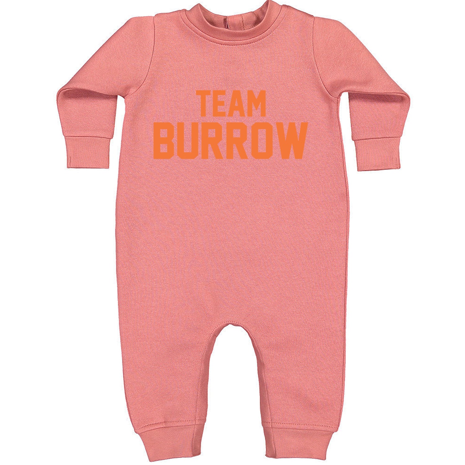 Team Burrow Cincinnati Toddler Hoodie And Infant Fleece Romper Mauve