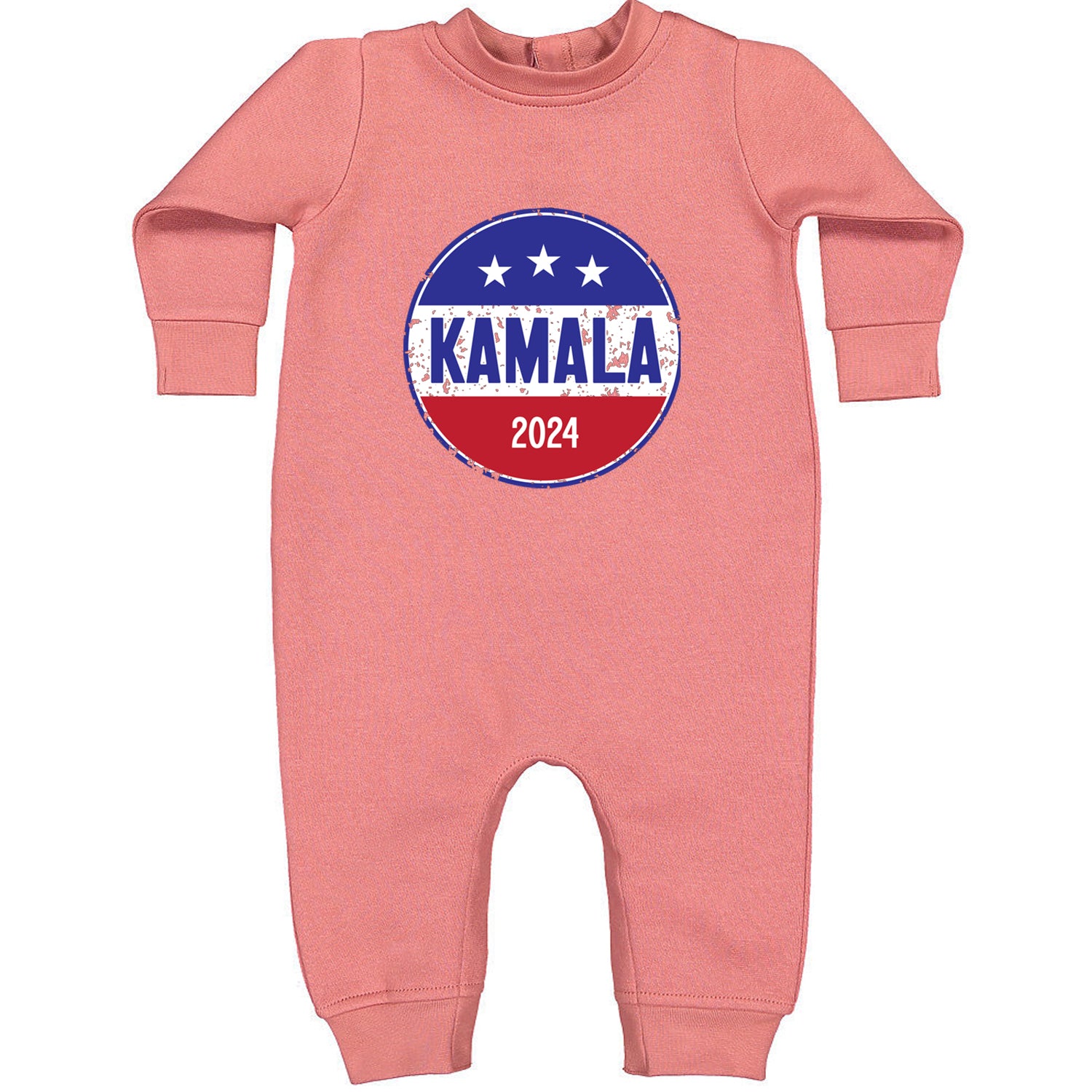 Kamala Badge 2024 - Kamala Harris For President 2024 Toddler Hoodie And Infant Fleece Romper Mauve