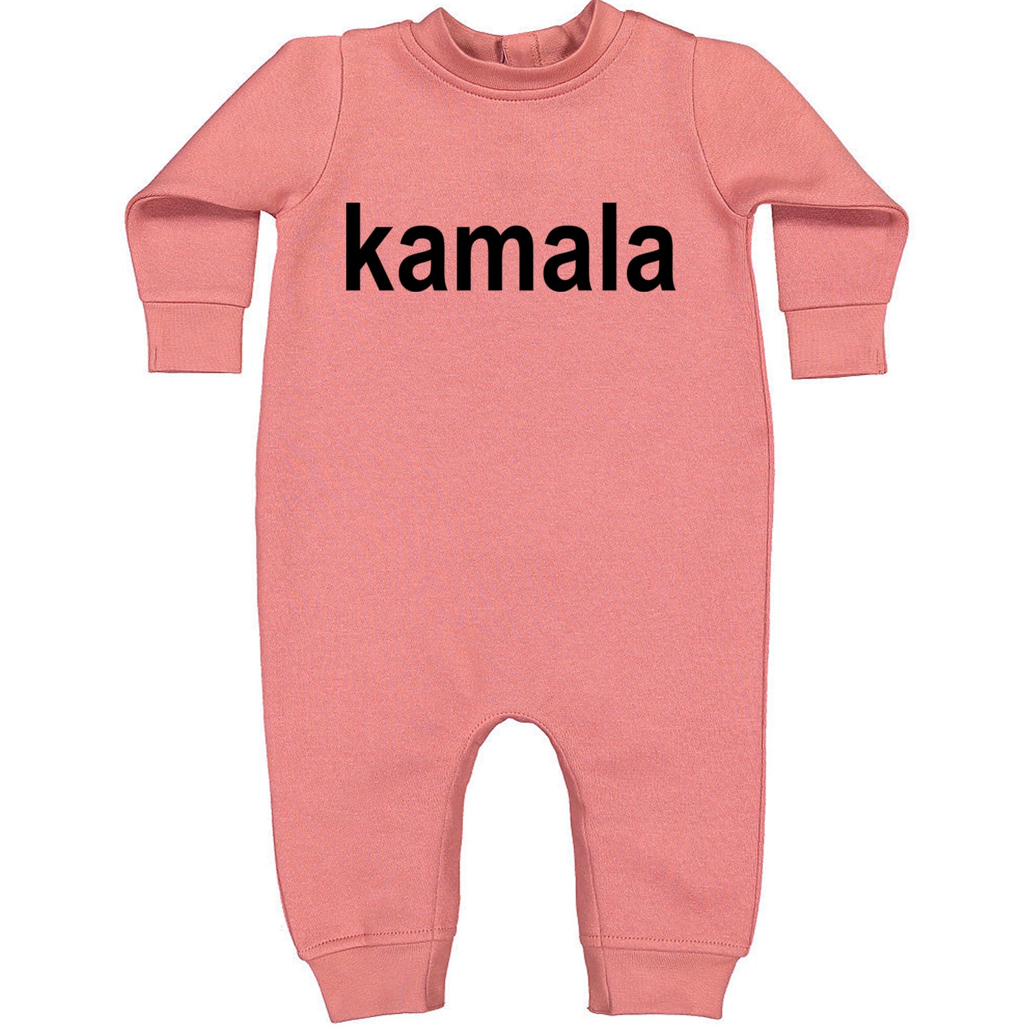 Kamala Black Print Kamala Harris For President Toddler Hoodie And Infant Fleece Romper Mauve