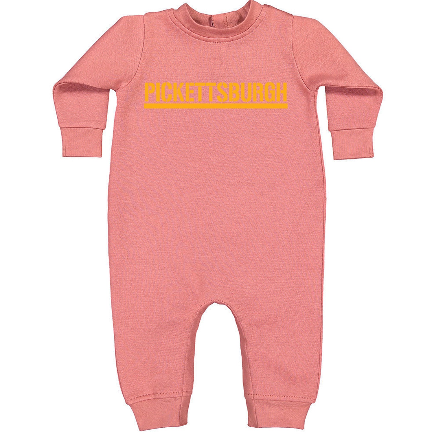 Pickettsburgh Pittsburgh Football Toddler Hoodie And Infant Fleece Romper Mauve