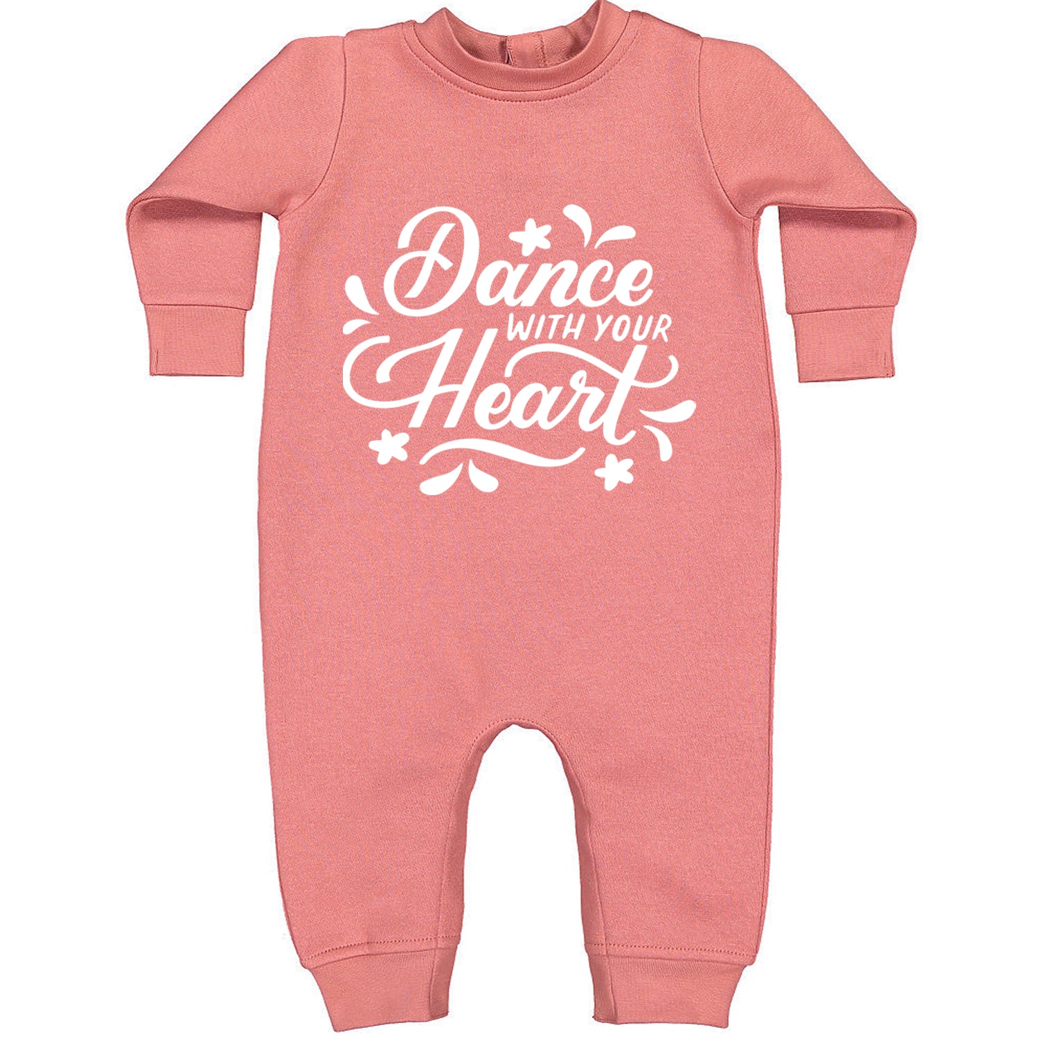 Dance With Your Heart Toddler Hoodie And Infant Fleece Romper Mauve