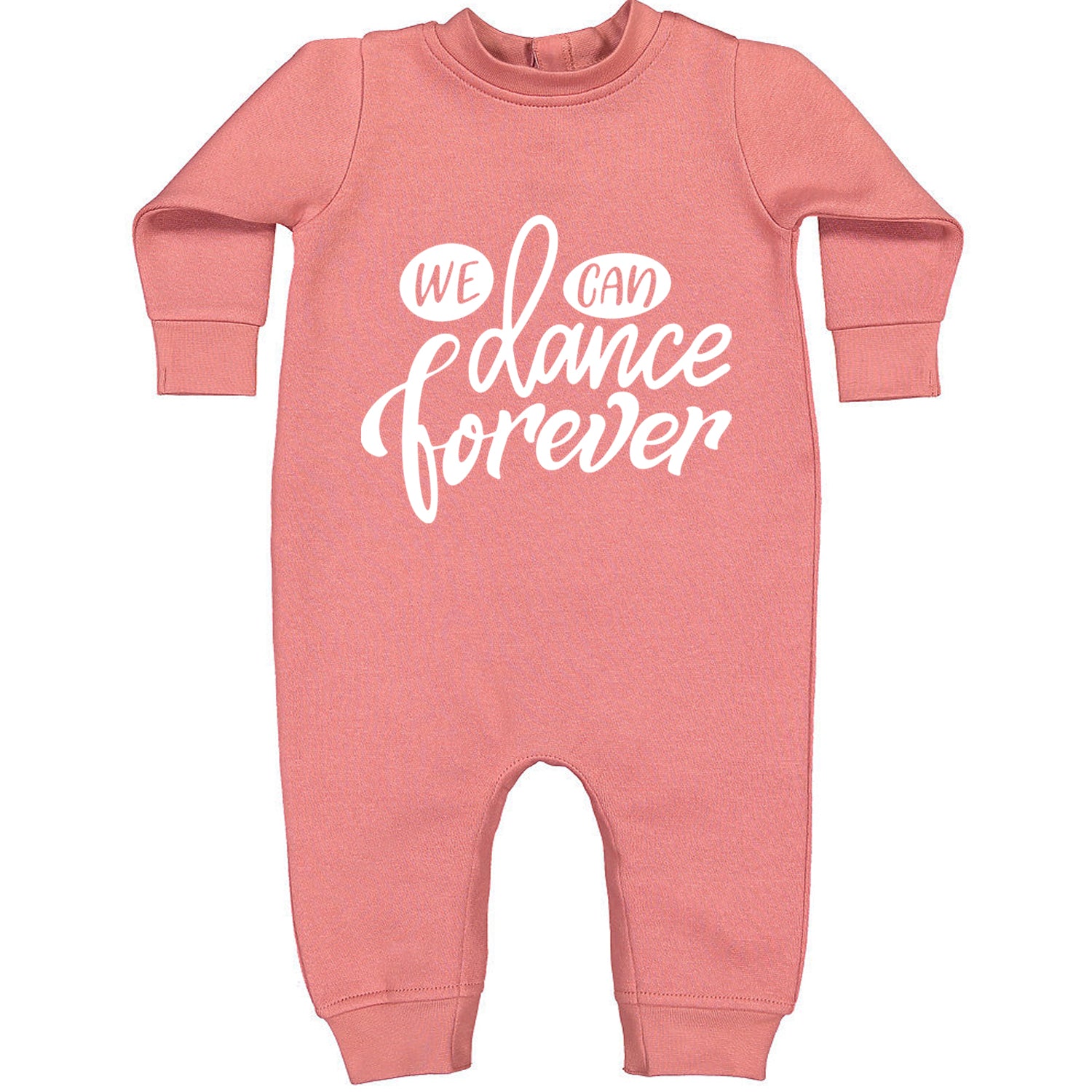 We Can Dance Forever Toddler Hoodie And Infant Fleece Romper Mauve