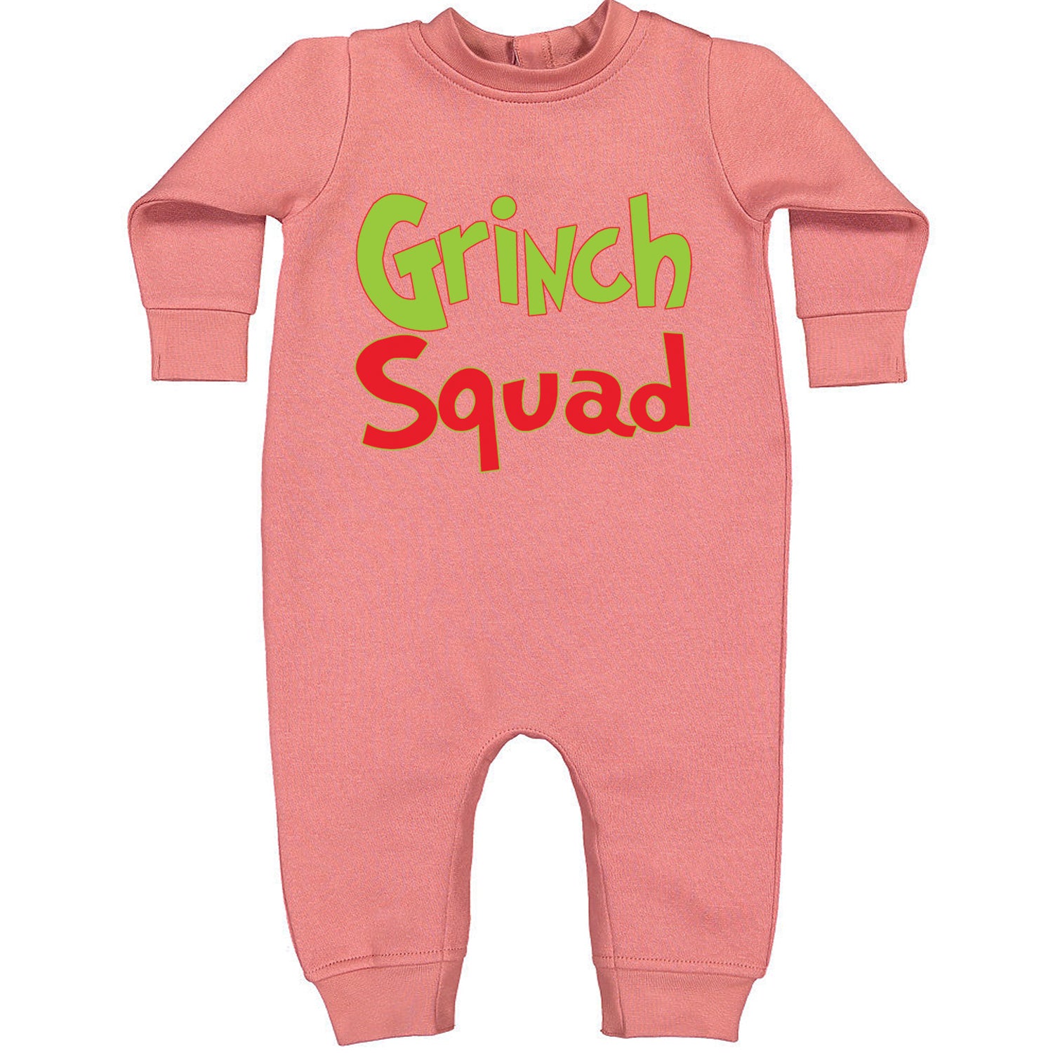 Gr-nch Squad Jolly Grinchmas Merry Christmas Toddler Hoodie And Infant Fleece Romper Mauve