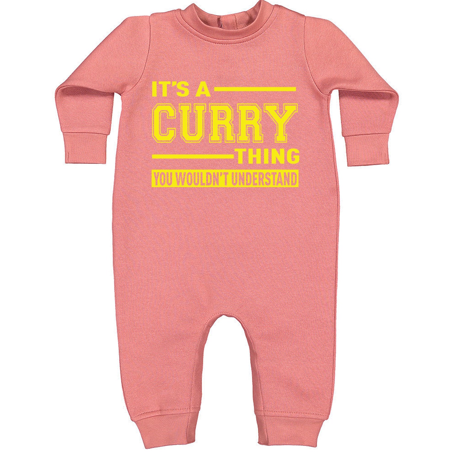 It's A Curry Thing, You Wouldn't Understand Basketball Toddler Hoodie And Infant Fleece Romper Mauve