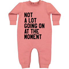 NOT A Lot Going On At The Moment Feeling 22 TTPD Toddler Hoodie And Infant Fleece Romper Mauve