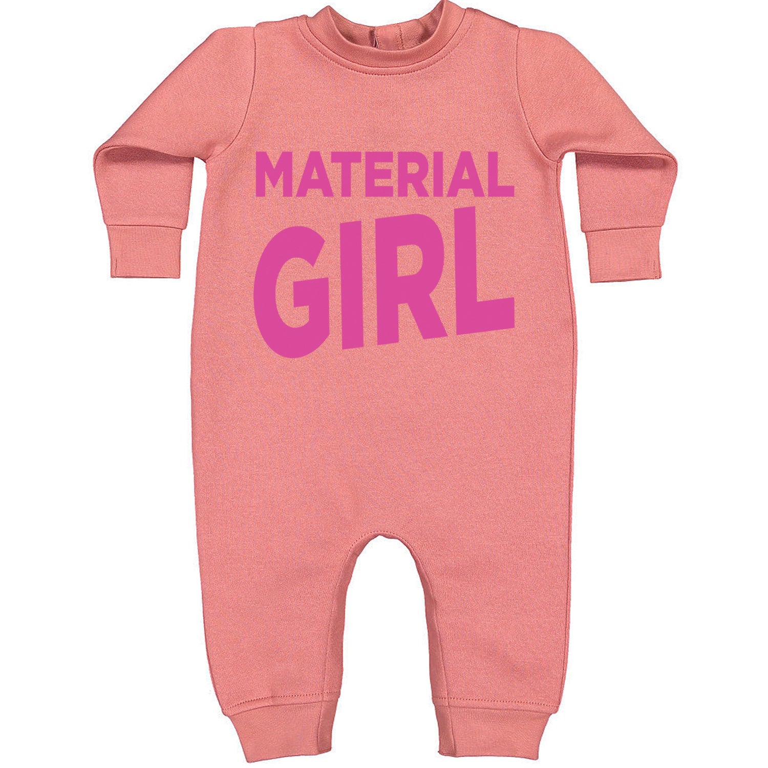 Material Girl 80's Retro Celebration Toddler Hoodie And Infant Fleece Romper Mauve