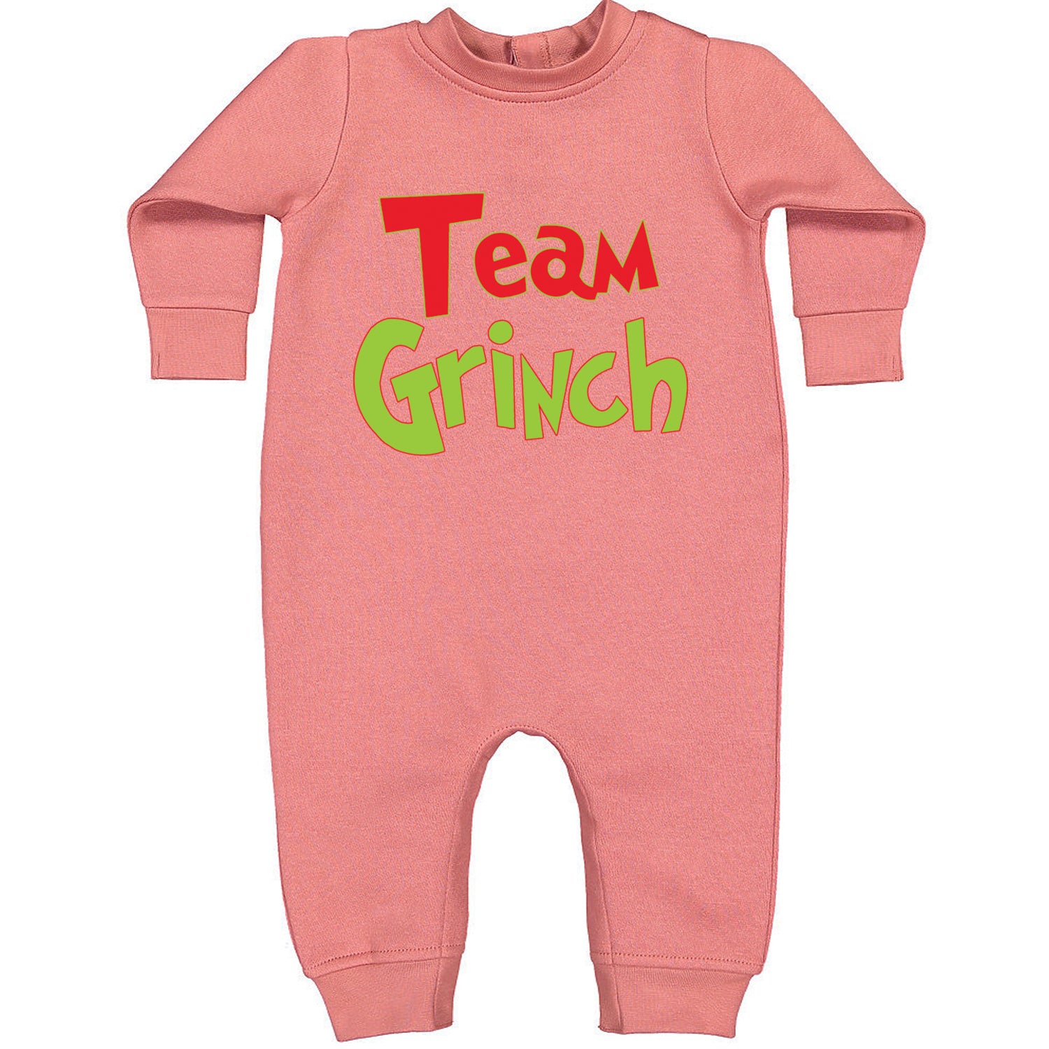 Team Gr-nch Jolly Grinchmas Merry Christmas Toddler Hoodie And Infant Fleece Romper Mauve