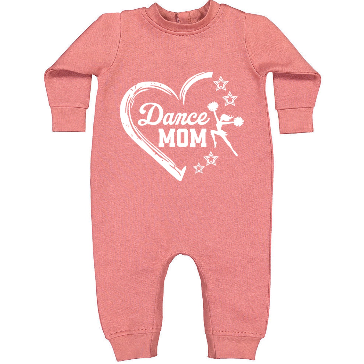 Heart Dance Mom Love Toddler Hoodie And Infant Fleece Romper Mauve