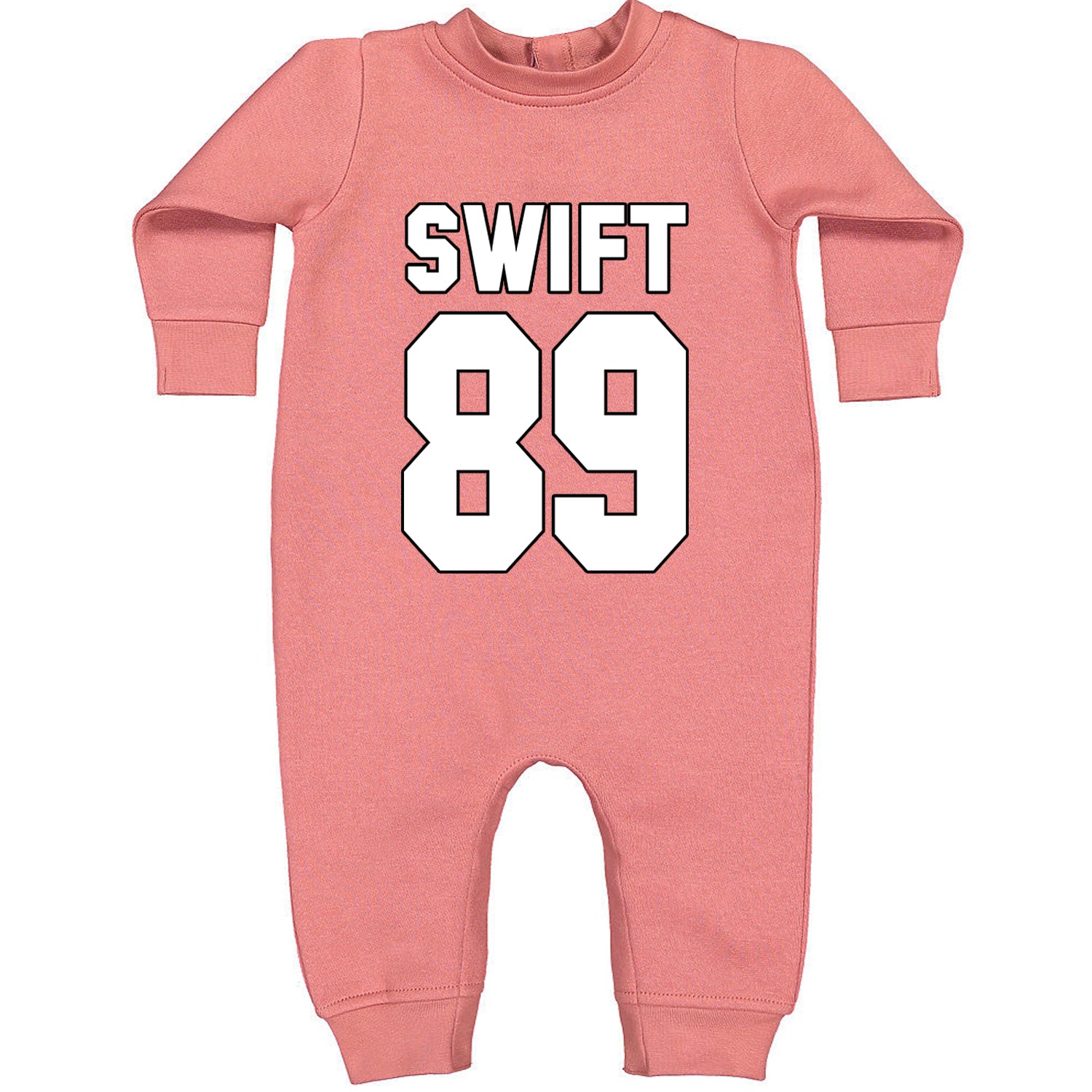 Swift 89 Birth Year Music Fan Era Poets Department Lover Toddler Hoodie And Infant Fleece Romper Mauve