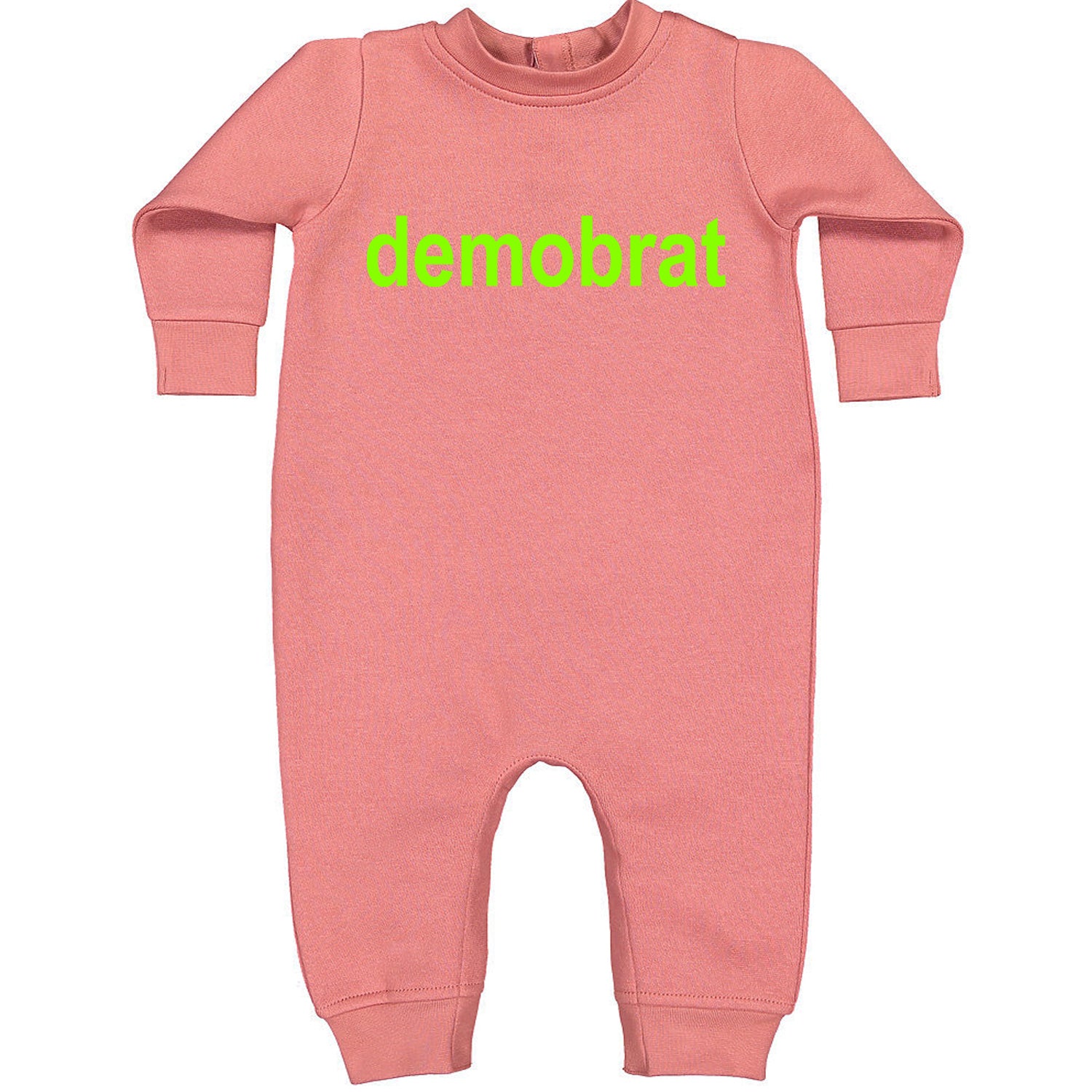 Demobrat Kamala Is Brat Vote Democrat Toddler Hoodie And Infant Fleece Romper Mauve