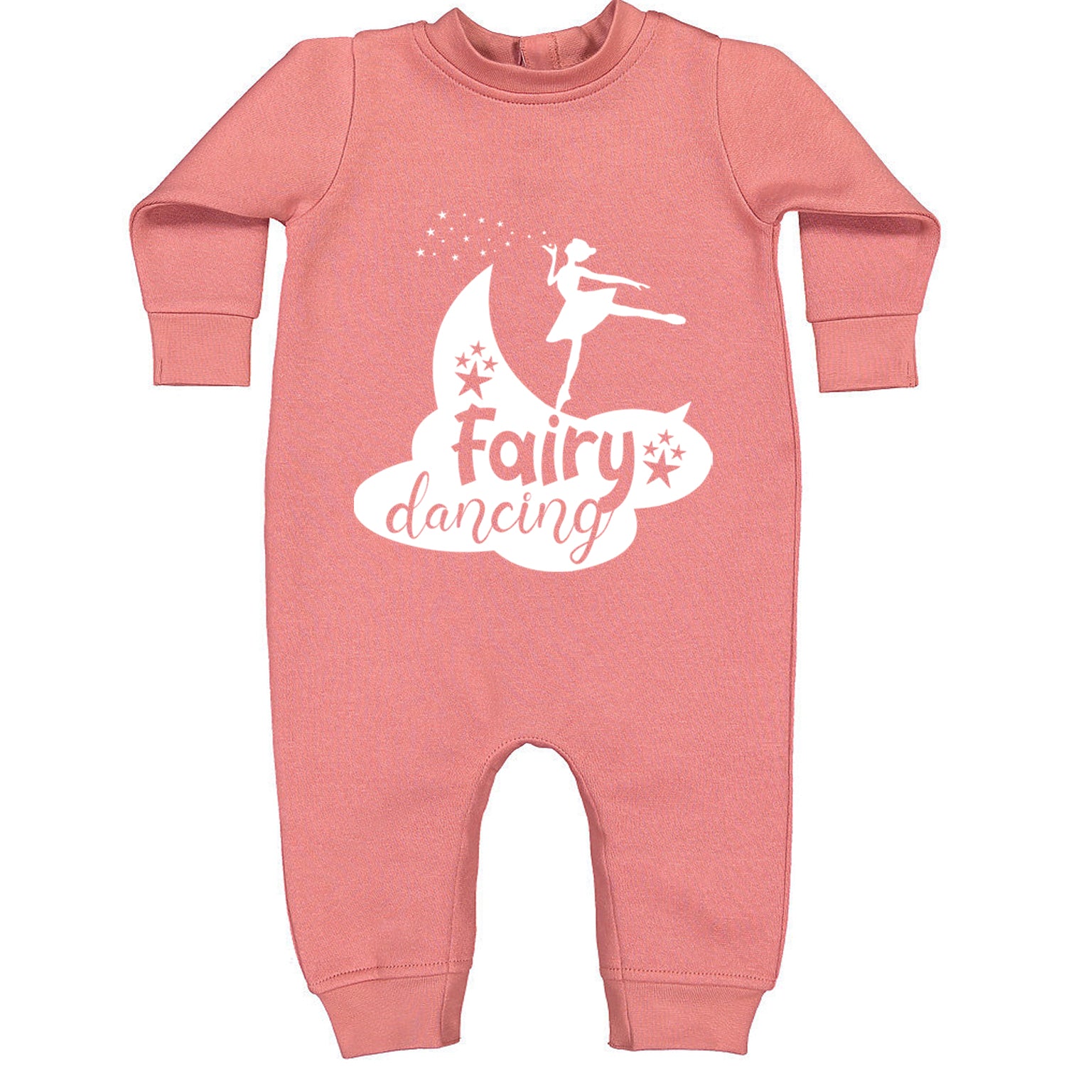 Fairy Dancing Toddler Hoodie And Infant Fleece Romper Mauve