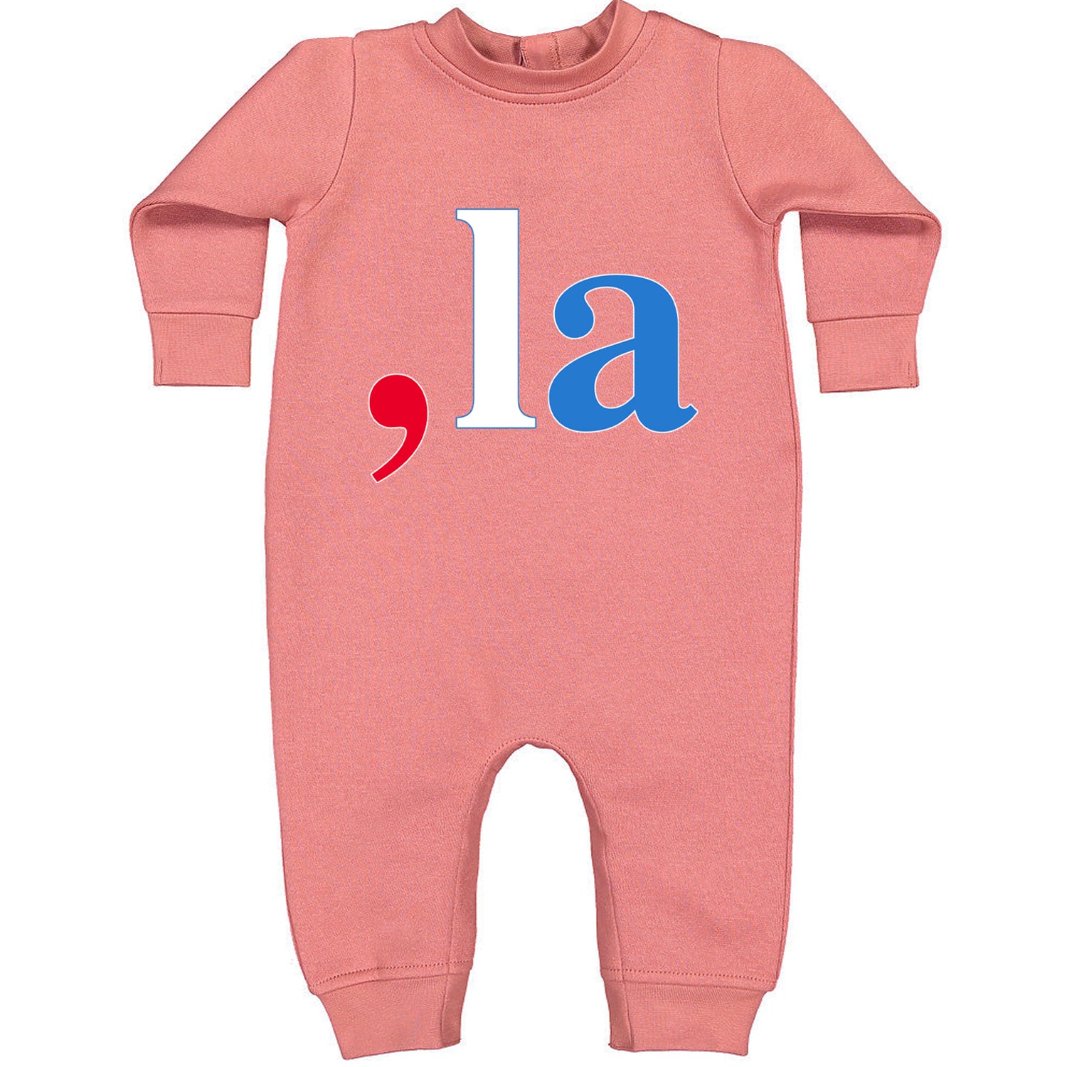 Comma-La - Support Kamala Harris For President 2024 Toddler Hoodie And Infant Fleece Romper Mauve