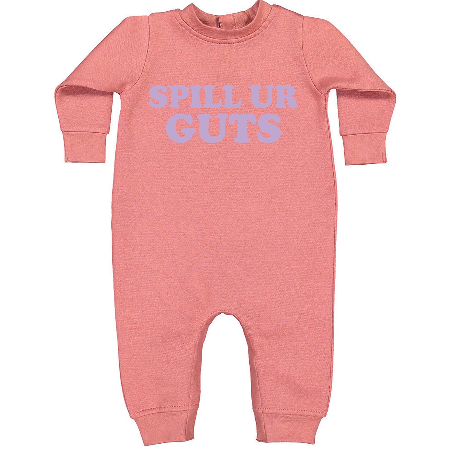 Spill Ur Guts Music Toddler Hoodie And Infant Fleece Romper Mauve