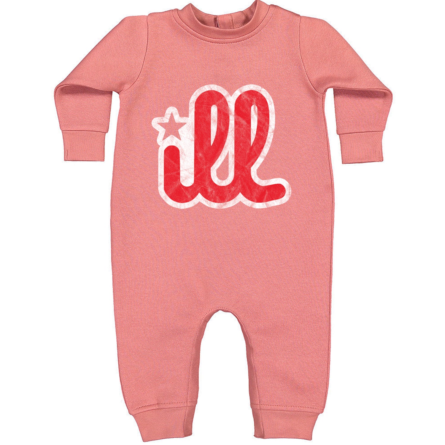 ILL Vintage It's A Philadelphia Philly Thing Toddler Hoodie And Infant Fleece Romper Mauve