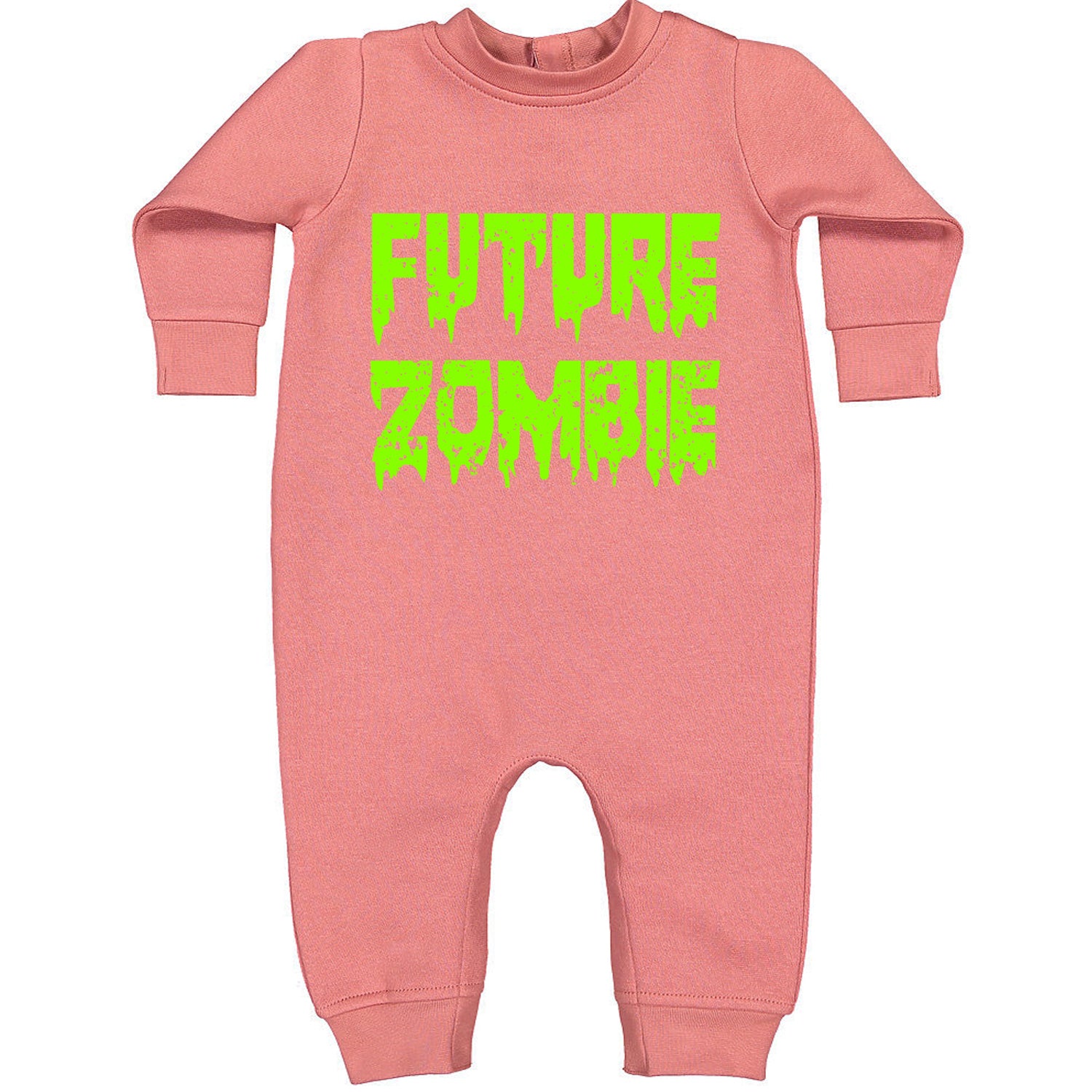 Future Zombie Horror Toddler Hoodie And Infant Fleece Romper Mauve