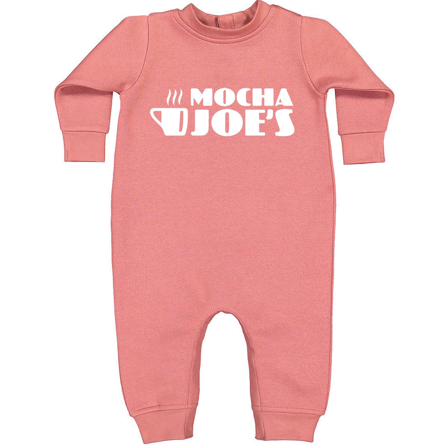 Mocha Joe's Enthusiastic Coffee Toddler Hoodie And Infant Fleece Romper Mauve