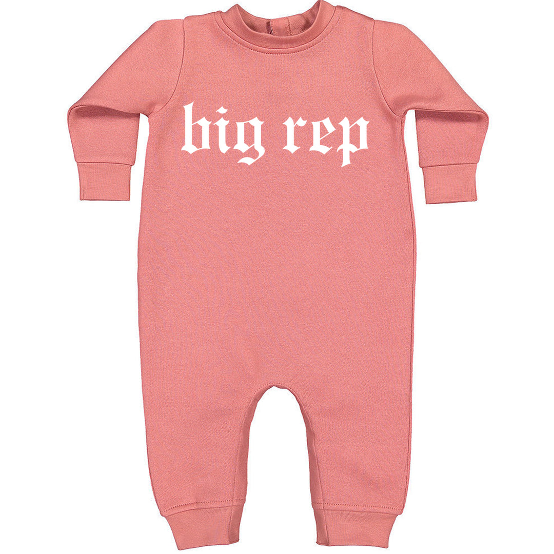 Big Rep Reputation Music Lover Gift Fan Favorite Toddler Hoodie And Infant Fleece Romper Mauve