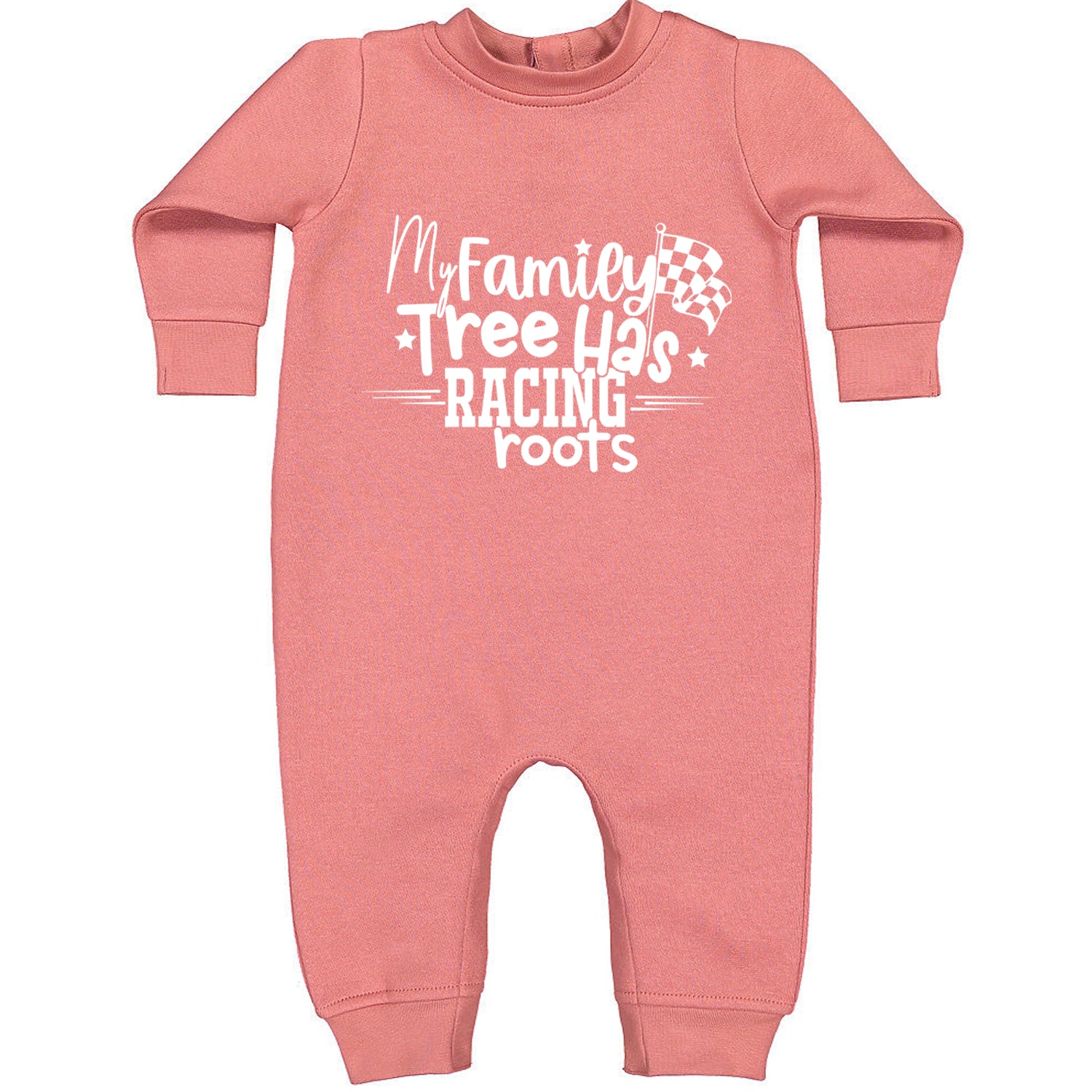 My Family Tree Has Racing Roots Toddler Hoodie And Infant Fleece Romper Mauve