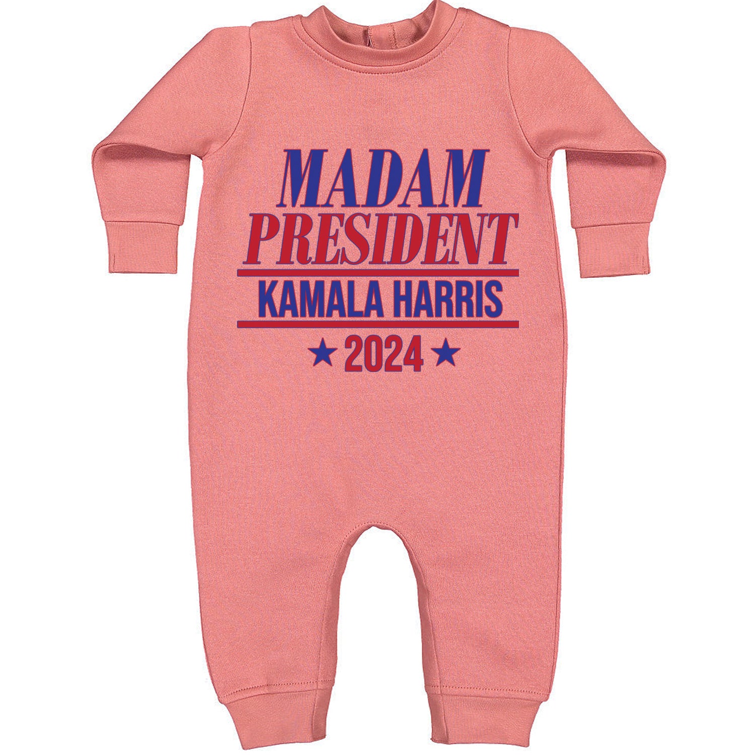 Madam President - Support kamala Harris For President 2024 Toddler Hoodie And Infant Fleece Romper Mauve