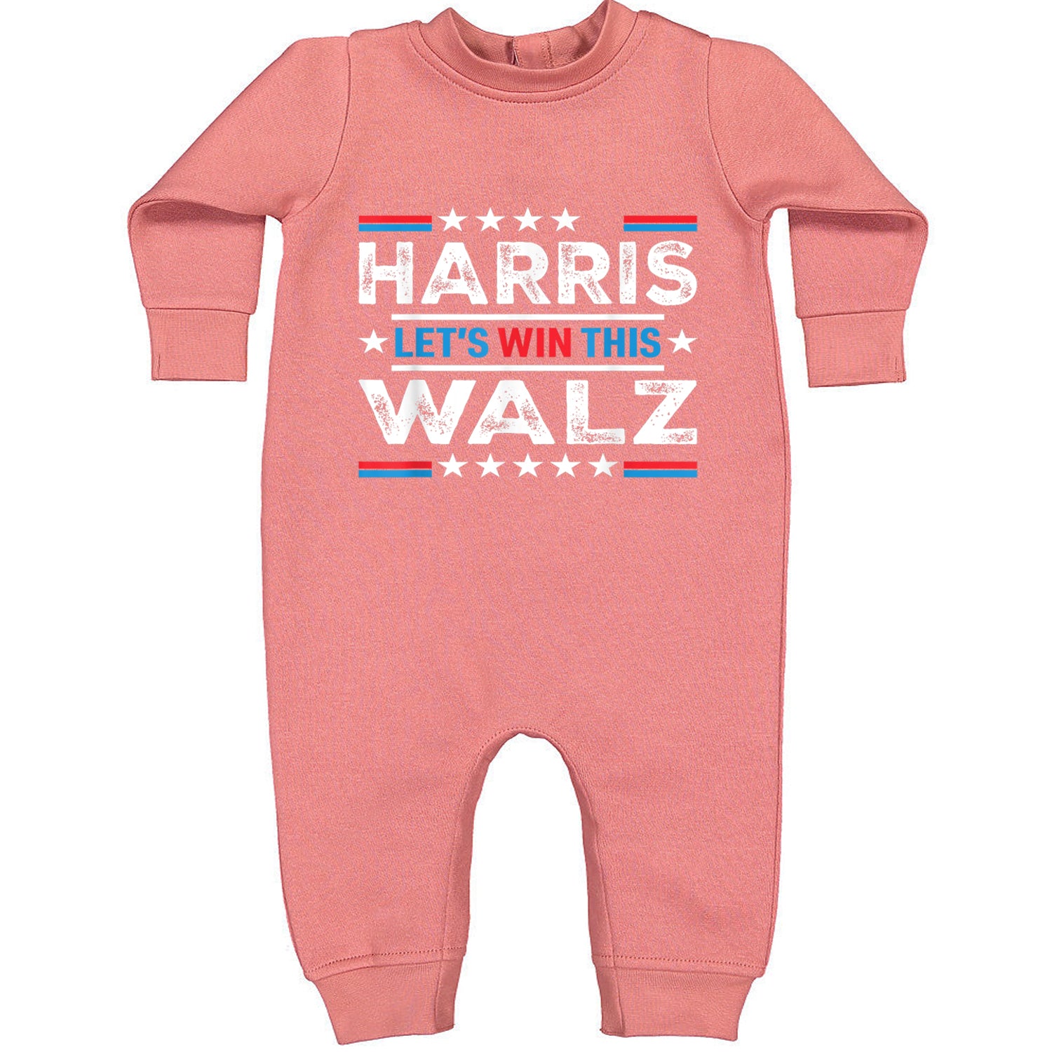 Kamala Harris and Tim Walz For President Toddler Hoodie And Infant Fleece Romper Mauve