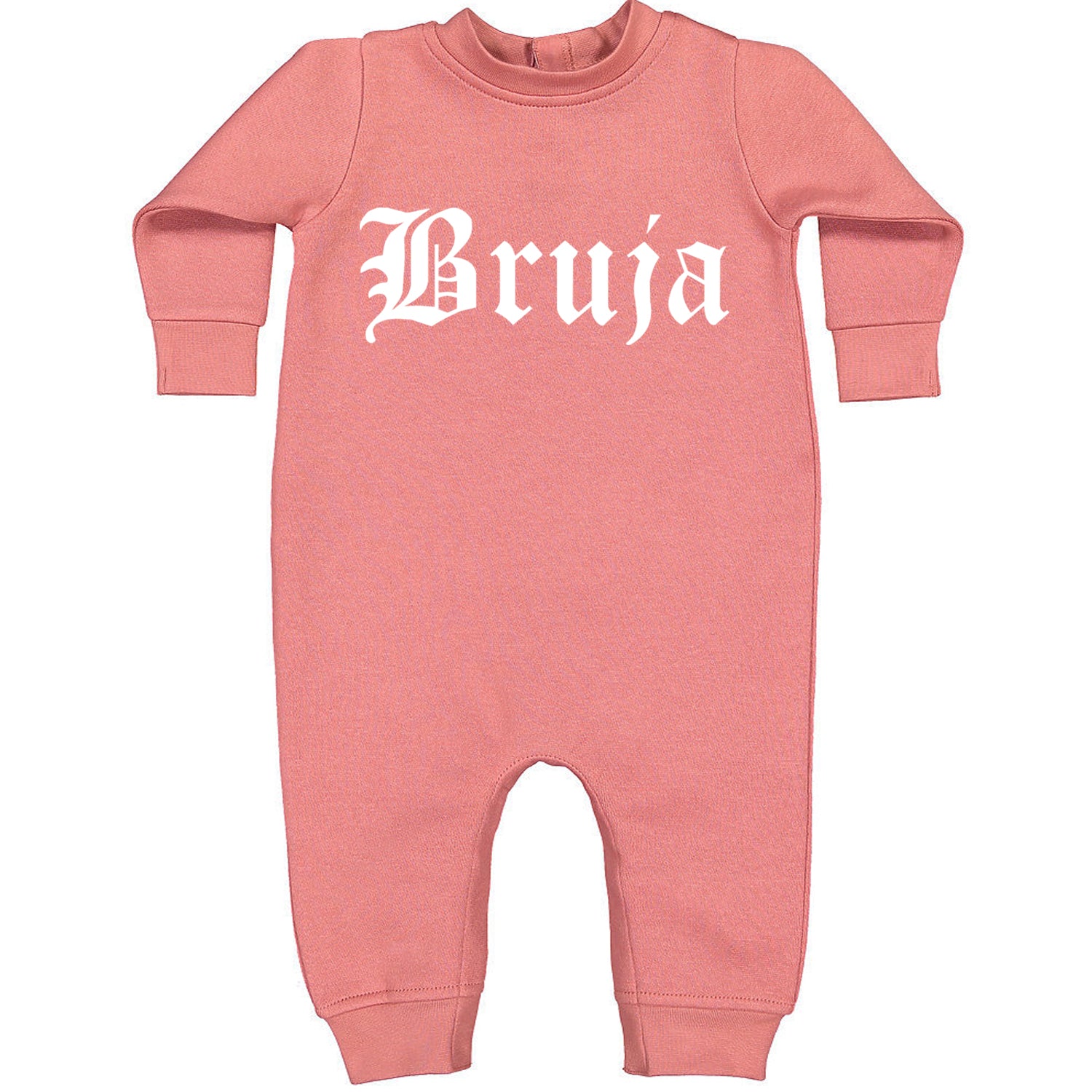 Bruja Gothic Spanish Witch Toddler Hoodie And Infant Fleece Romper Mauve