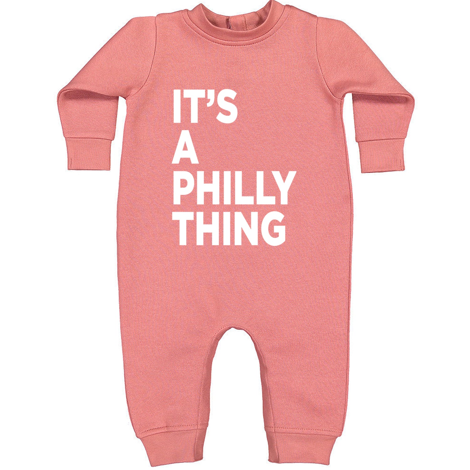 PHILLY It's A Philly Thing Toddler Hoodie And Infant Fleece Romper Mauve