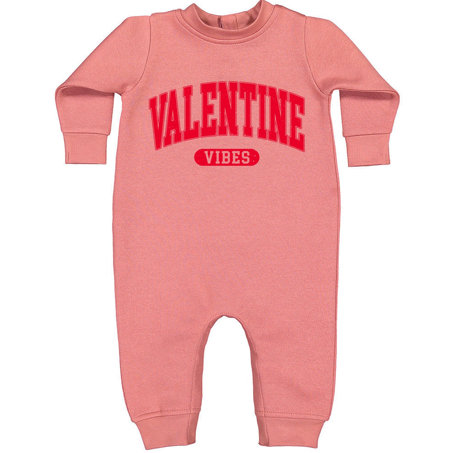 Valentines Vibes Toddler Hoodie And Infant Fleece Romper Mauve