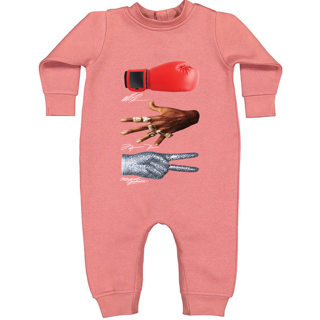 Tyson Jordan Jackson Iconic Michaels Toddler Hoodie And Infant Fleece Romper Mauve