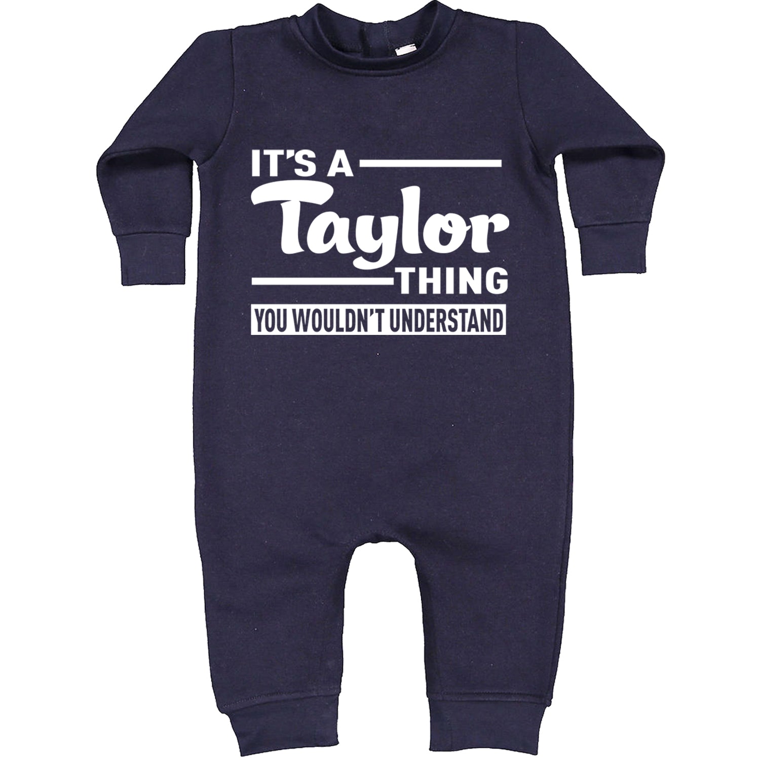 It's A Taylor Thing, You Wouldn't Understand TTPD Toddler Hoodie And Infant Fleece Romper Navy Blue