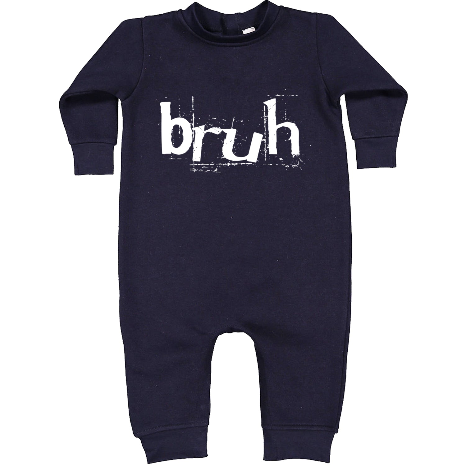 Fresh Seriously Bruh Brah Bro Dude, Hip Hop Urban Slang T-Shirt  Toddler Hoodie And Infant Fleece Romper Navy Blue