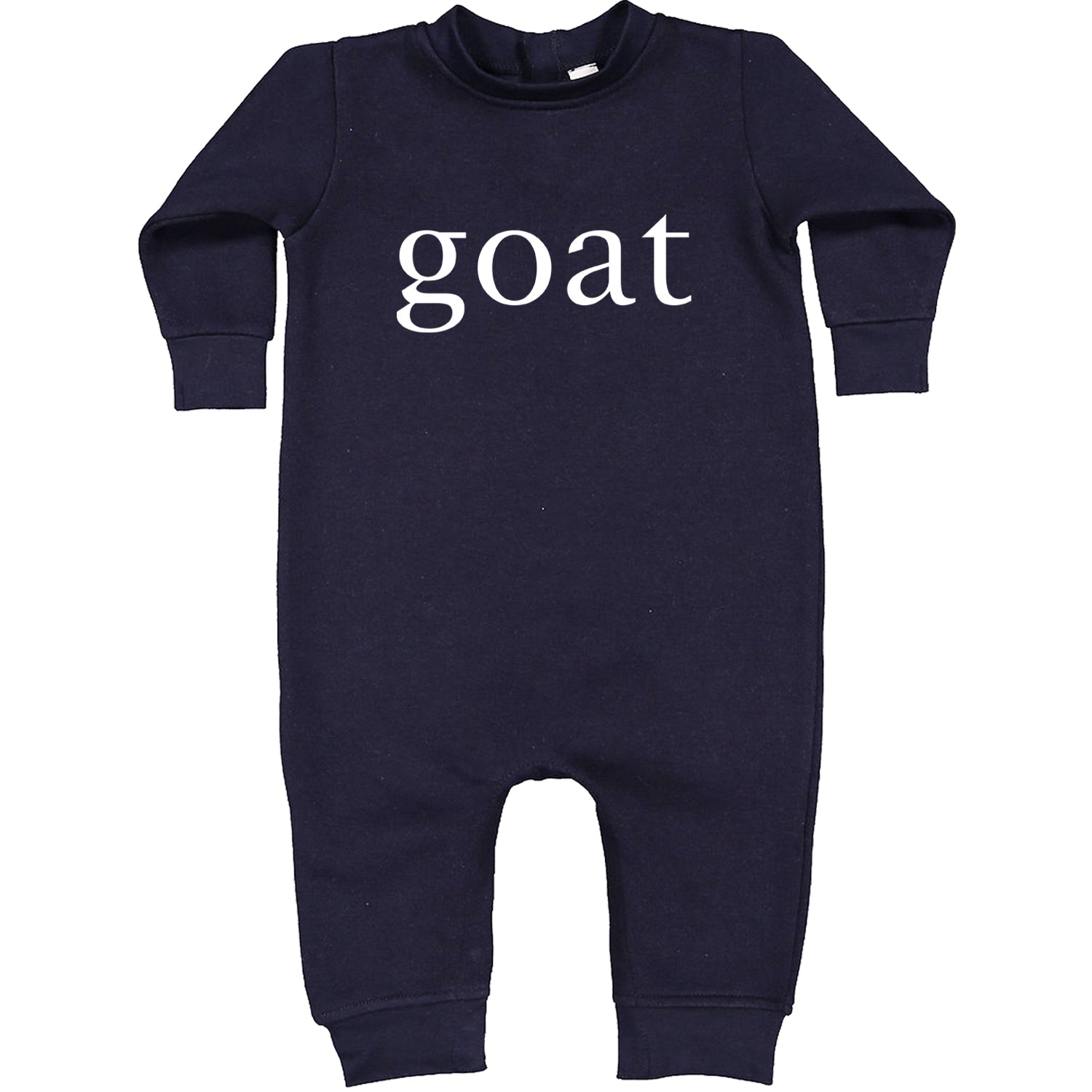 GOAT - Greatest Of All Time  Toddler Hoodie And Infant Fleece Romper Navy Blue