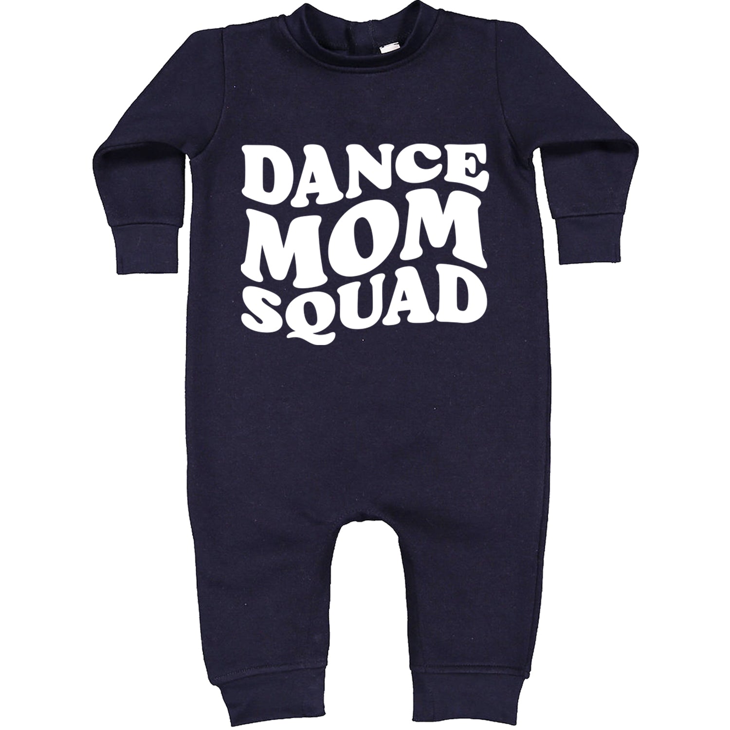 Dance Mom Squad Toddler Hoodie And Infant Fleece Romper Navy Blue