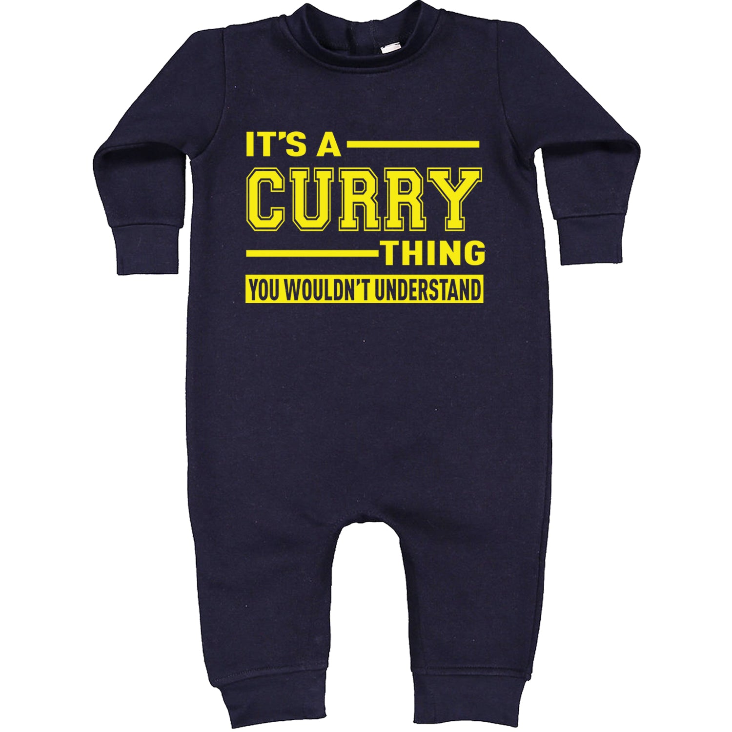 It's A Curry Thing, You Wouldn't Understand Basketball Toddler Hoodie And Infant Fleece Romper Navy Blue