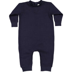 Basics - Pure &amp; Simple Blank Apparel Toddler Hoodie And Infant Fleece Romper Navy Blue