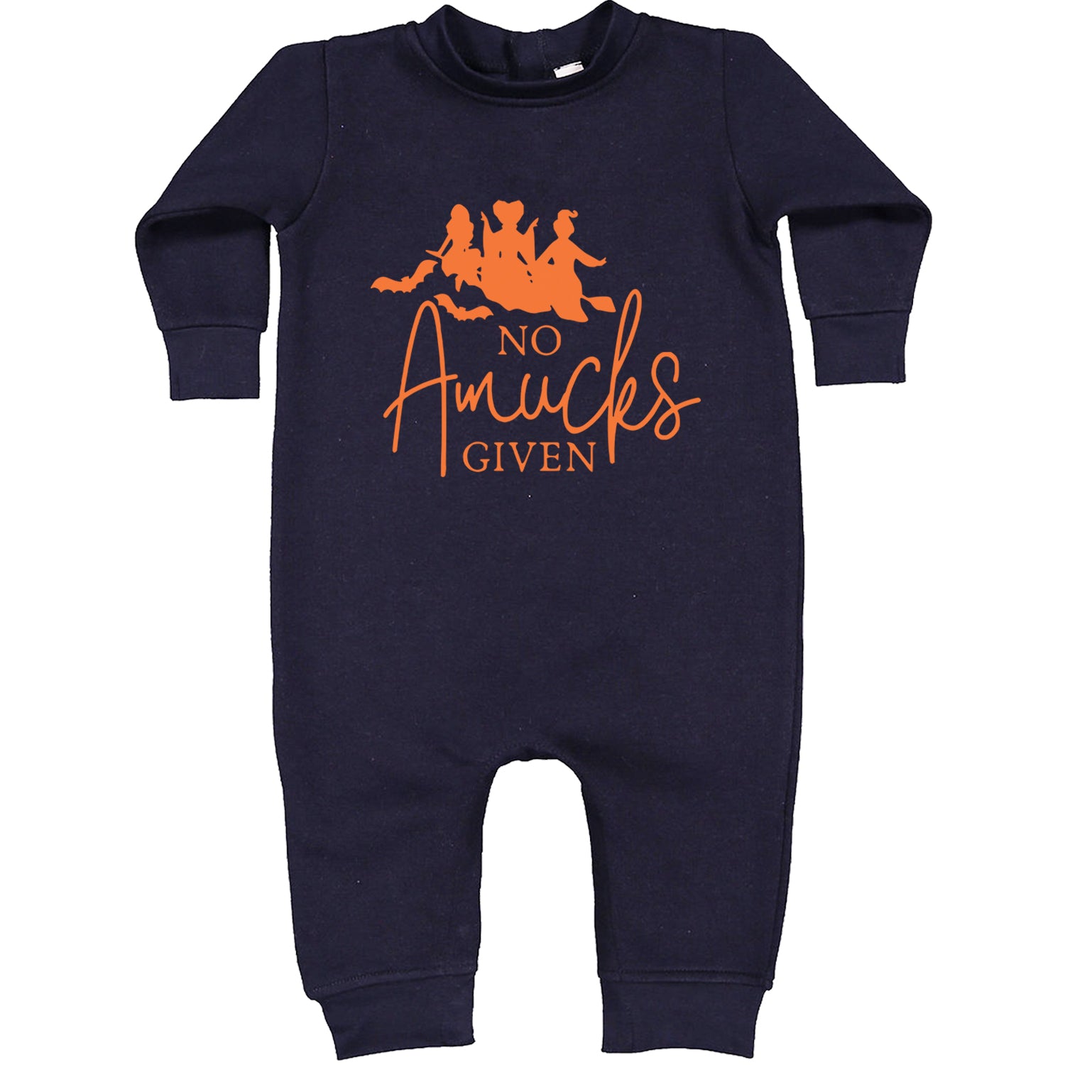 No Amucks Given Hocus Pocus Toddler Hoodie And Infant Fleece Romper Navy Blue