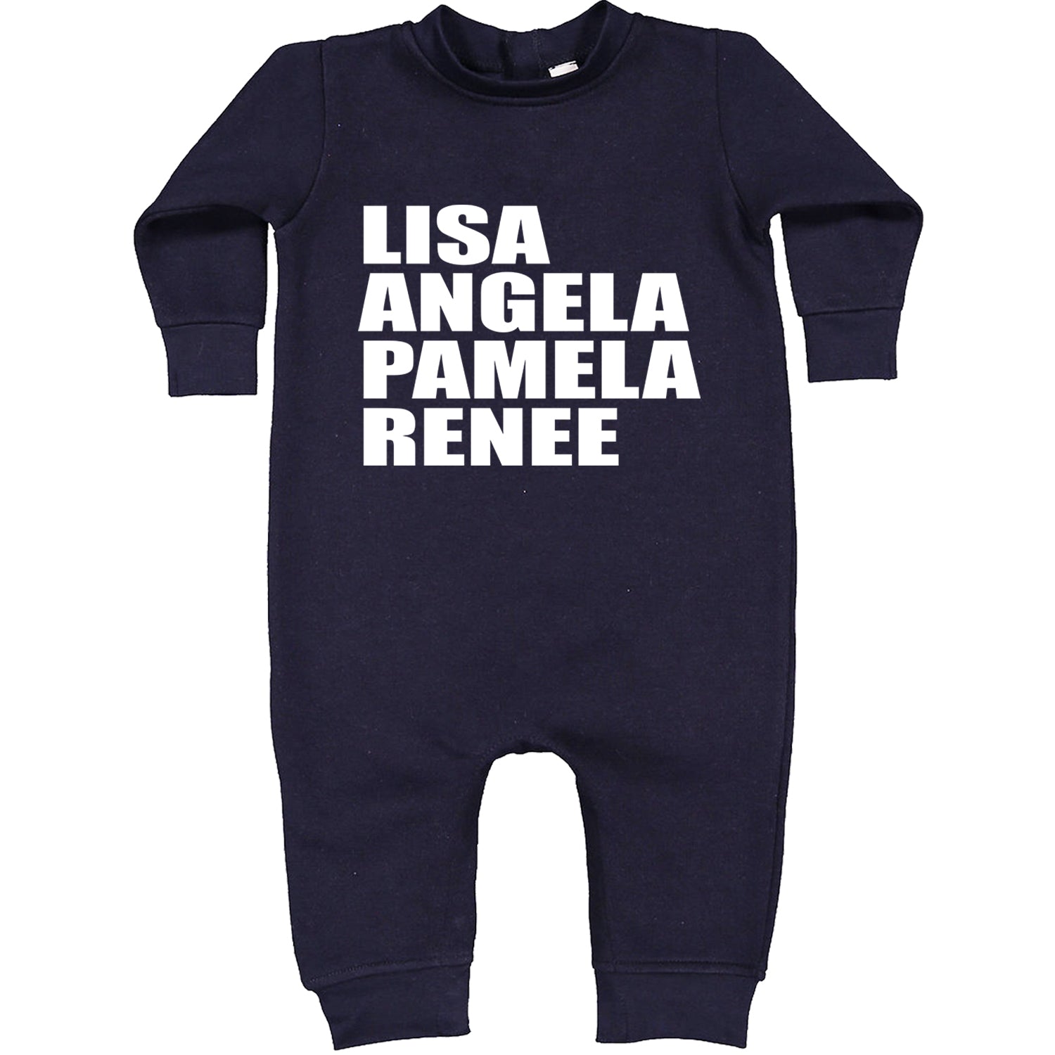 Lisa Angela Pamela Renee Around The Way Girl Toddler Hoodie And Infant Fleece Romper Navy Blue