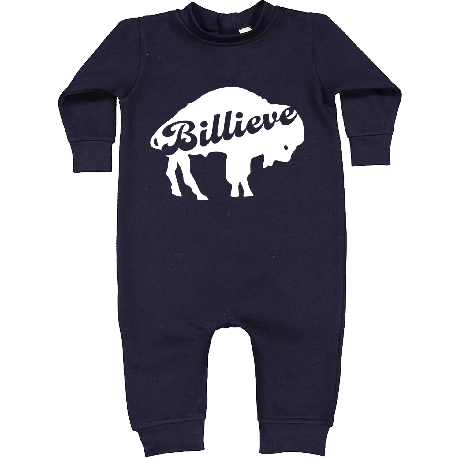 Billieve Bills Mafia Toddler Hoodie And Infant Fleece Romper Navy Blue