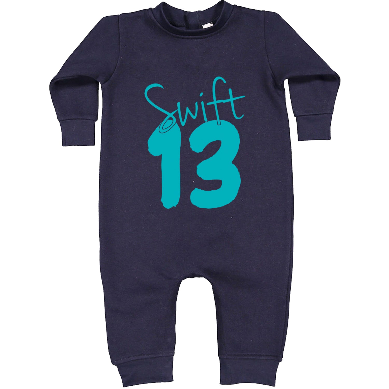13 Swift 13 Lucky Number Era TTPD Toddler Hoodie And Infant Fleece Romper Navy Blue