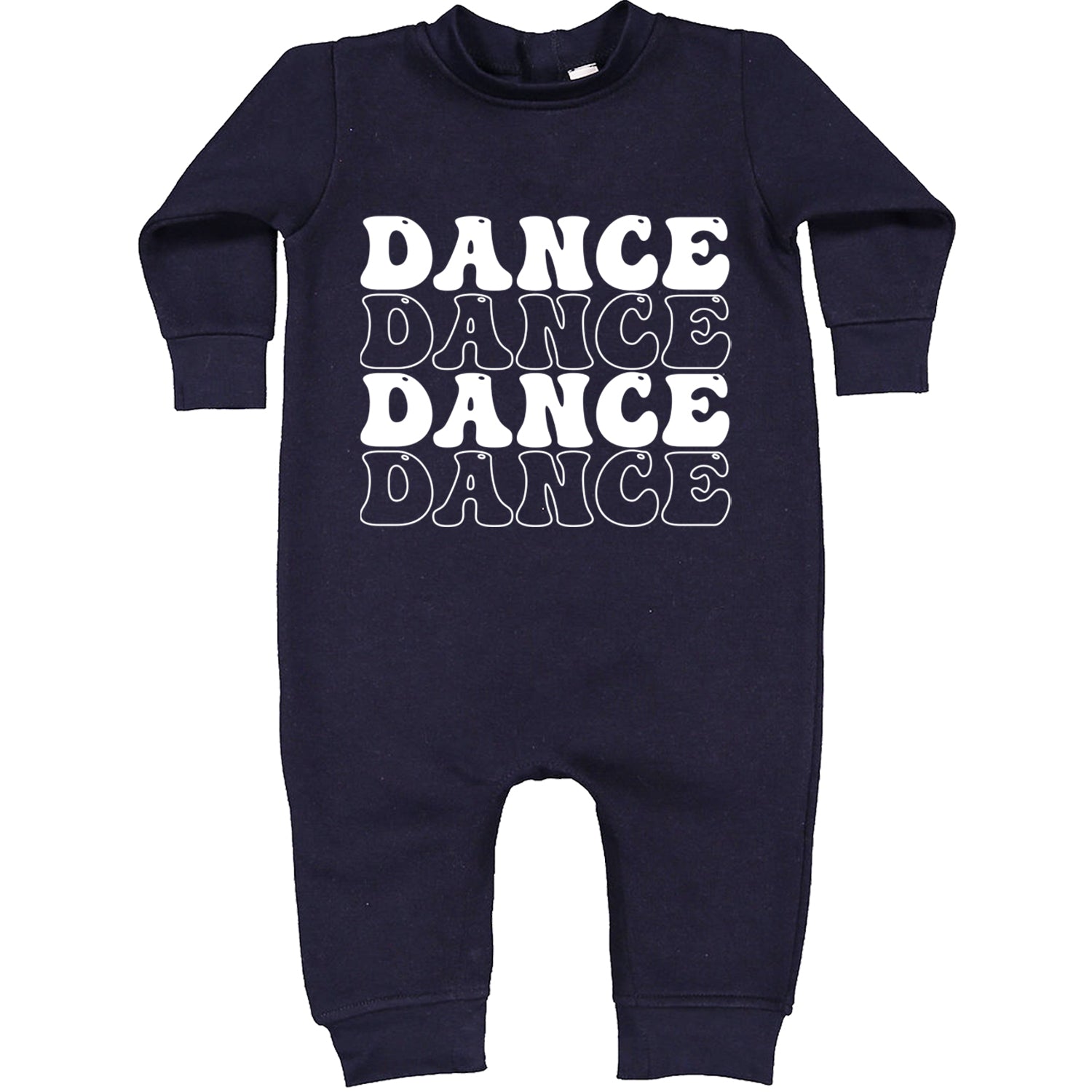 Dance Dance Dance Dance Toddler Hoodie And Infant Fleece Romper Navy Blue