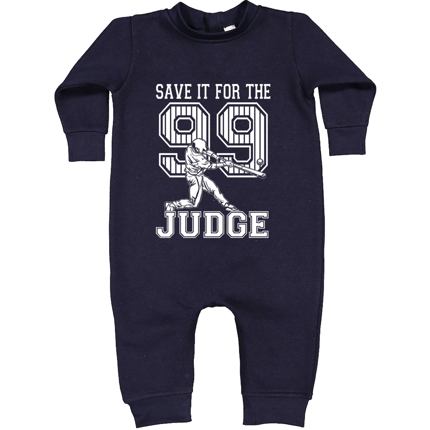 Save It For The Judge 99  Toddler Hoodie And Infant Fleece Romper Navy Blue