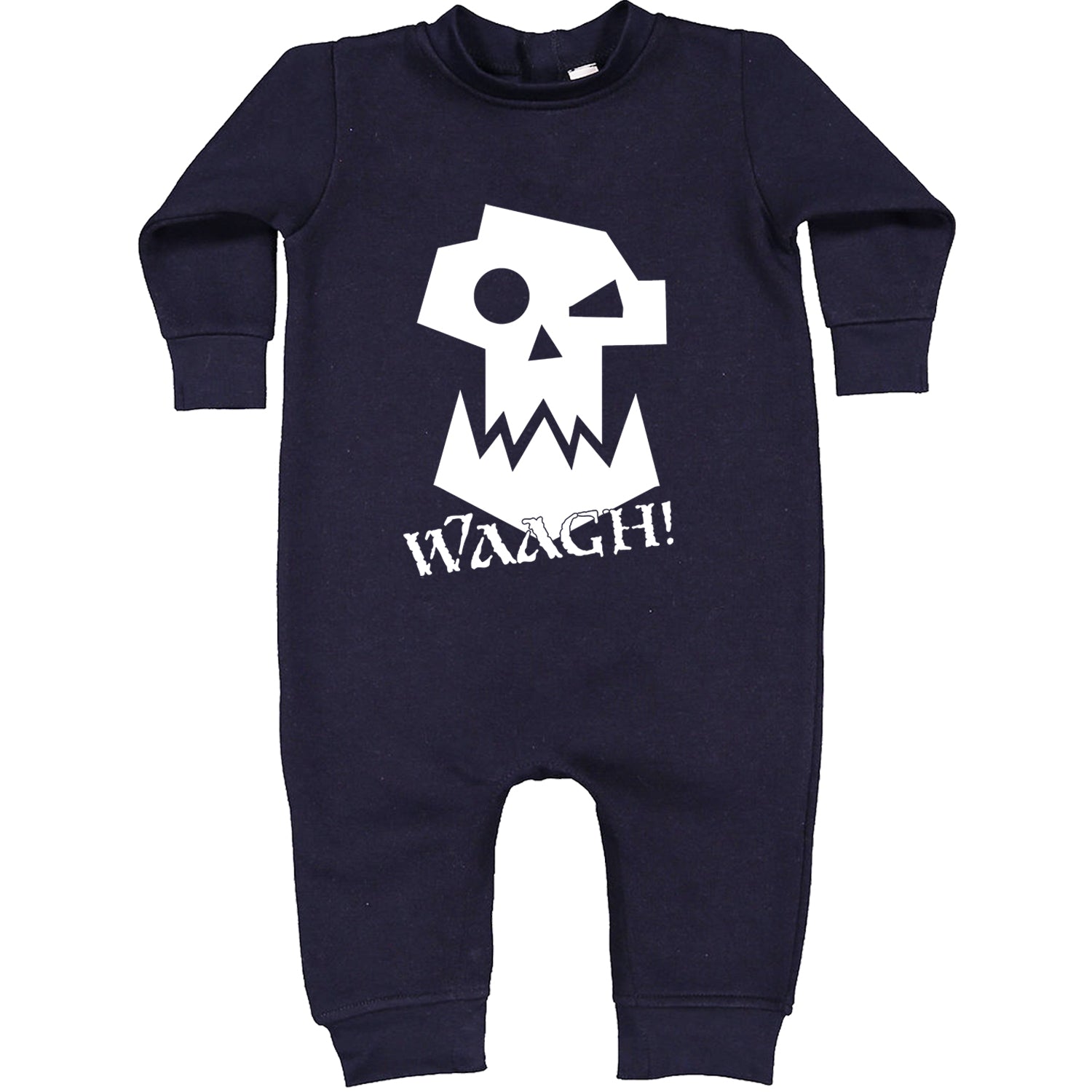 Ork Miniature Tabletop Wargaming Waagh Toddler Hoodie And Infant Fleece Romper Navy Blue